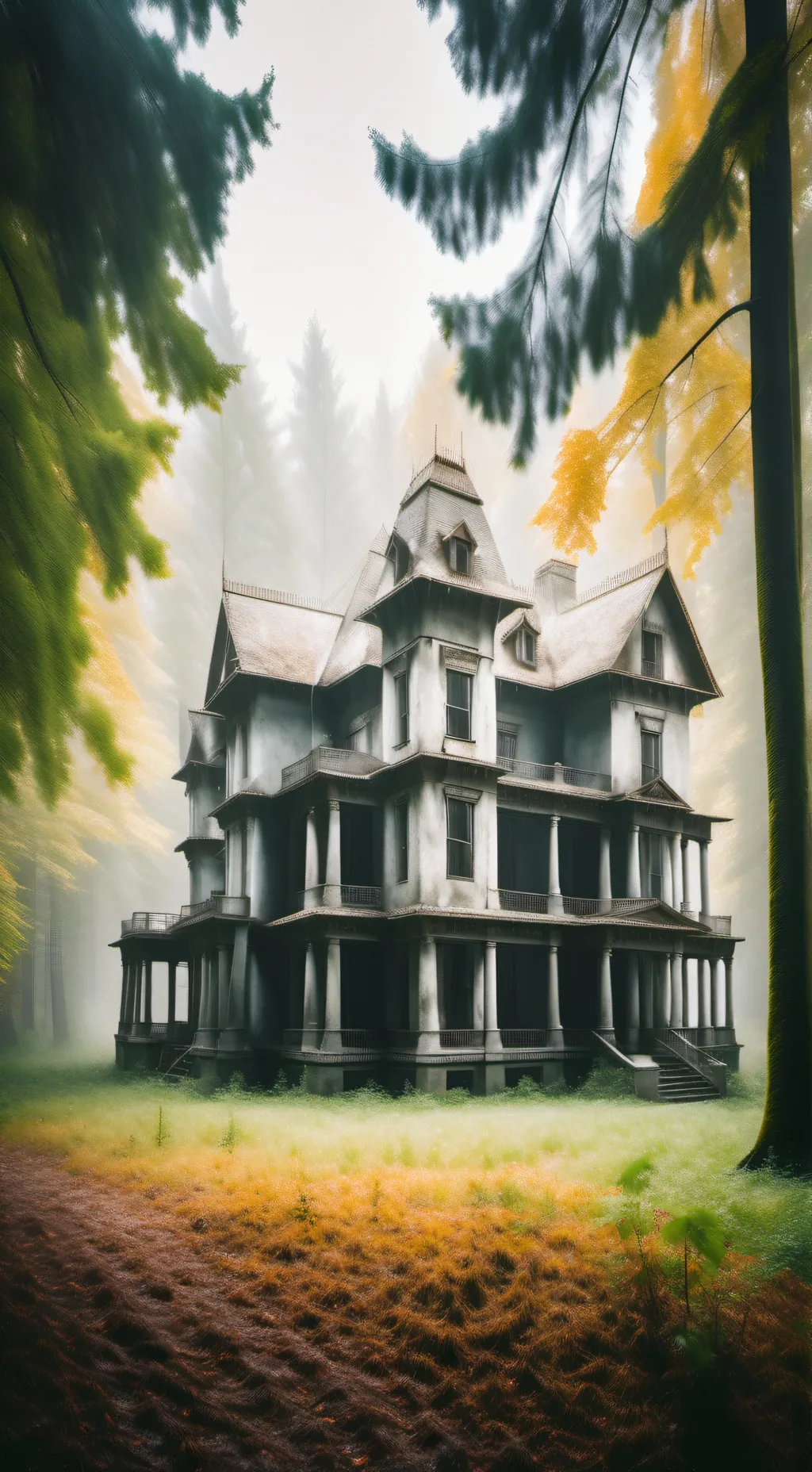 ai character: Creepypasta house background