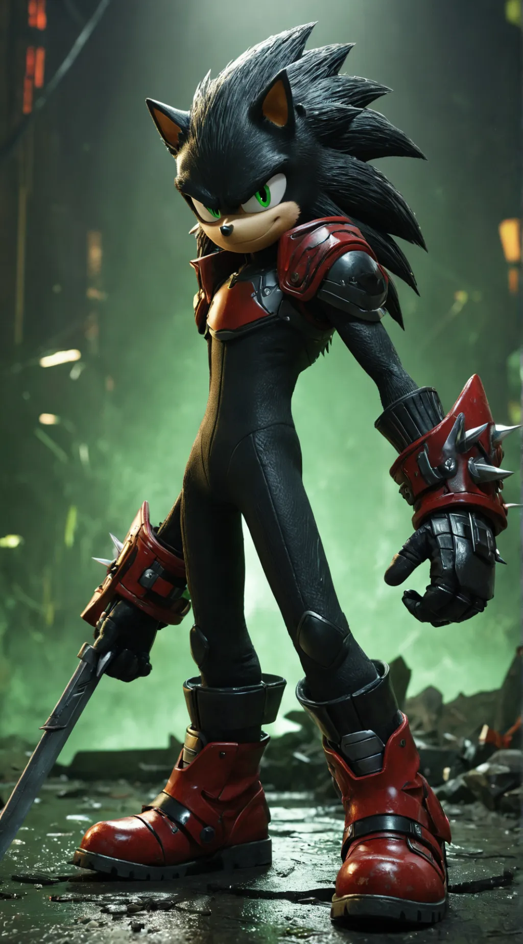 ai character: Shadow the hedgehog background