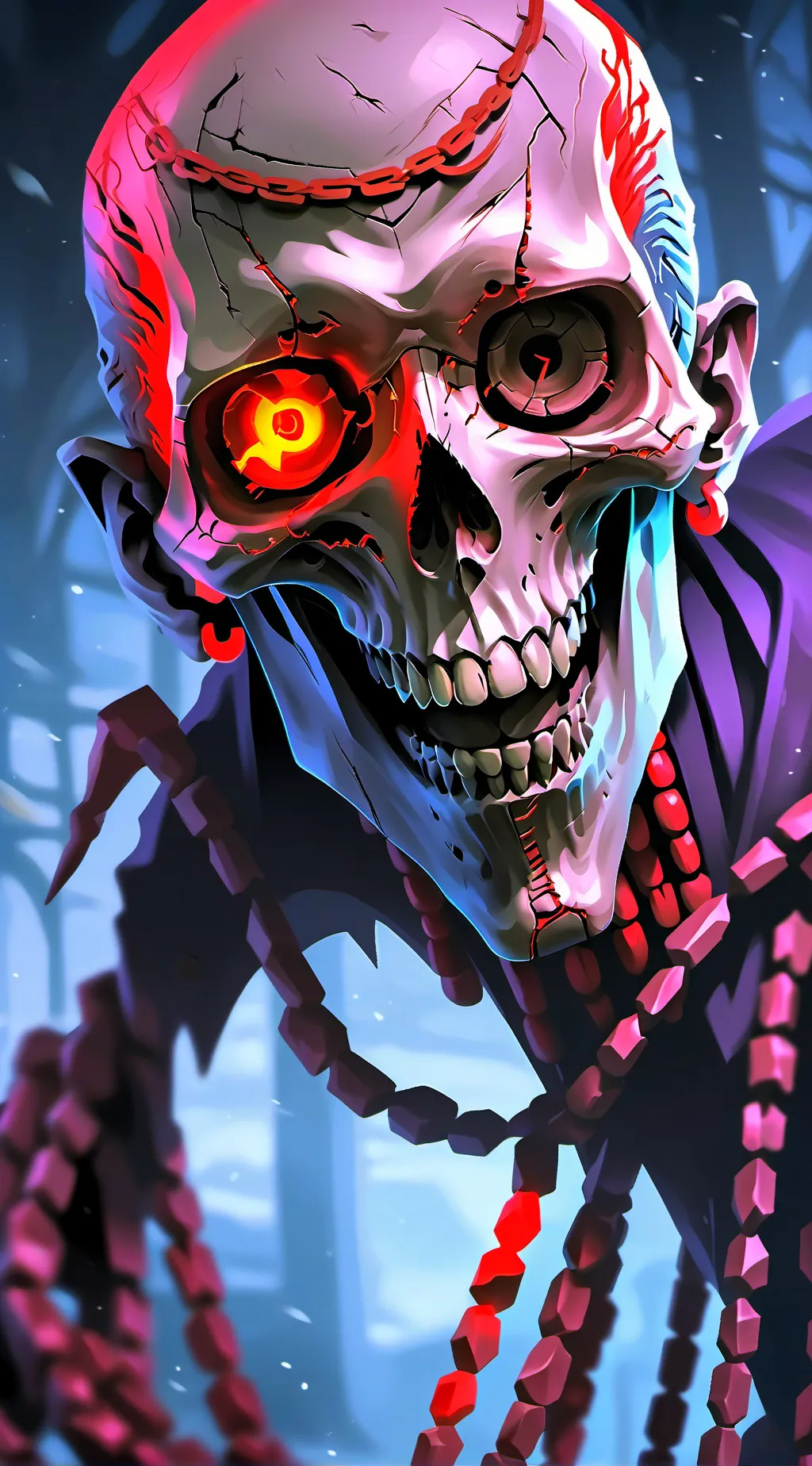 ai character: Skullface background