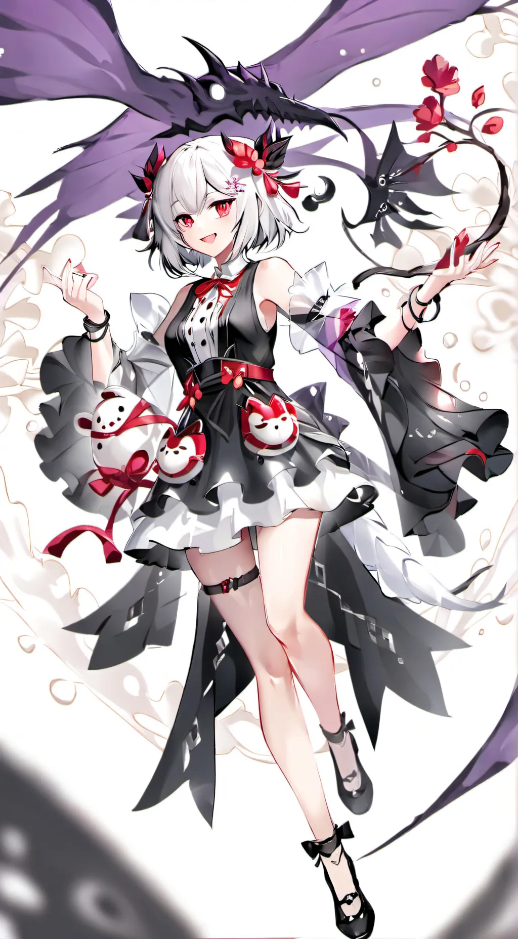 ai character: lychee dragon  background