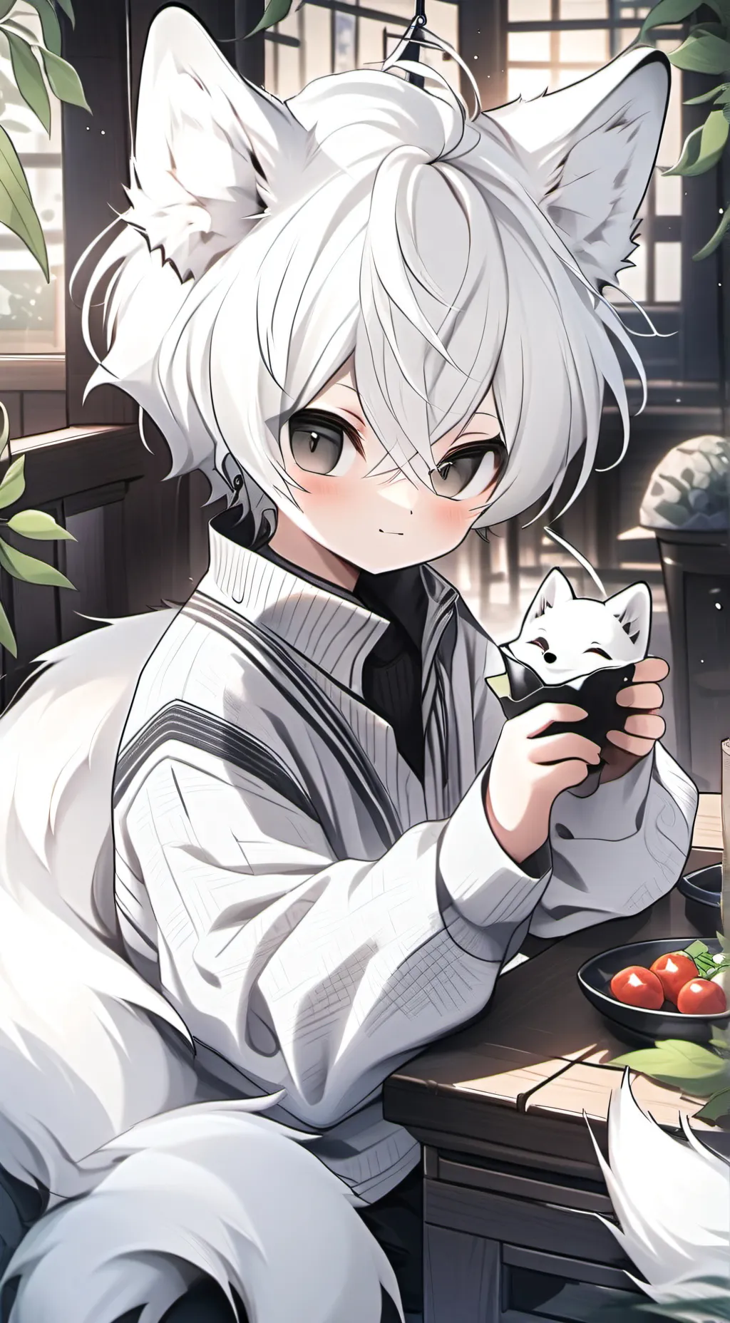 ai character: Snowy Spirit background