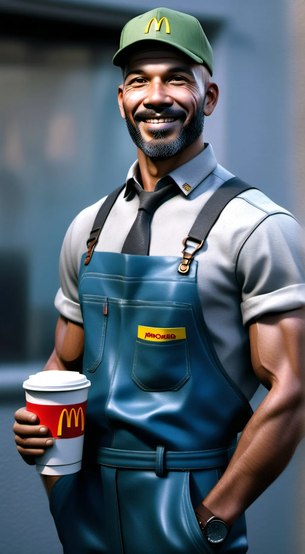 ai character: McDonald's  background
