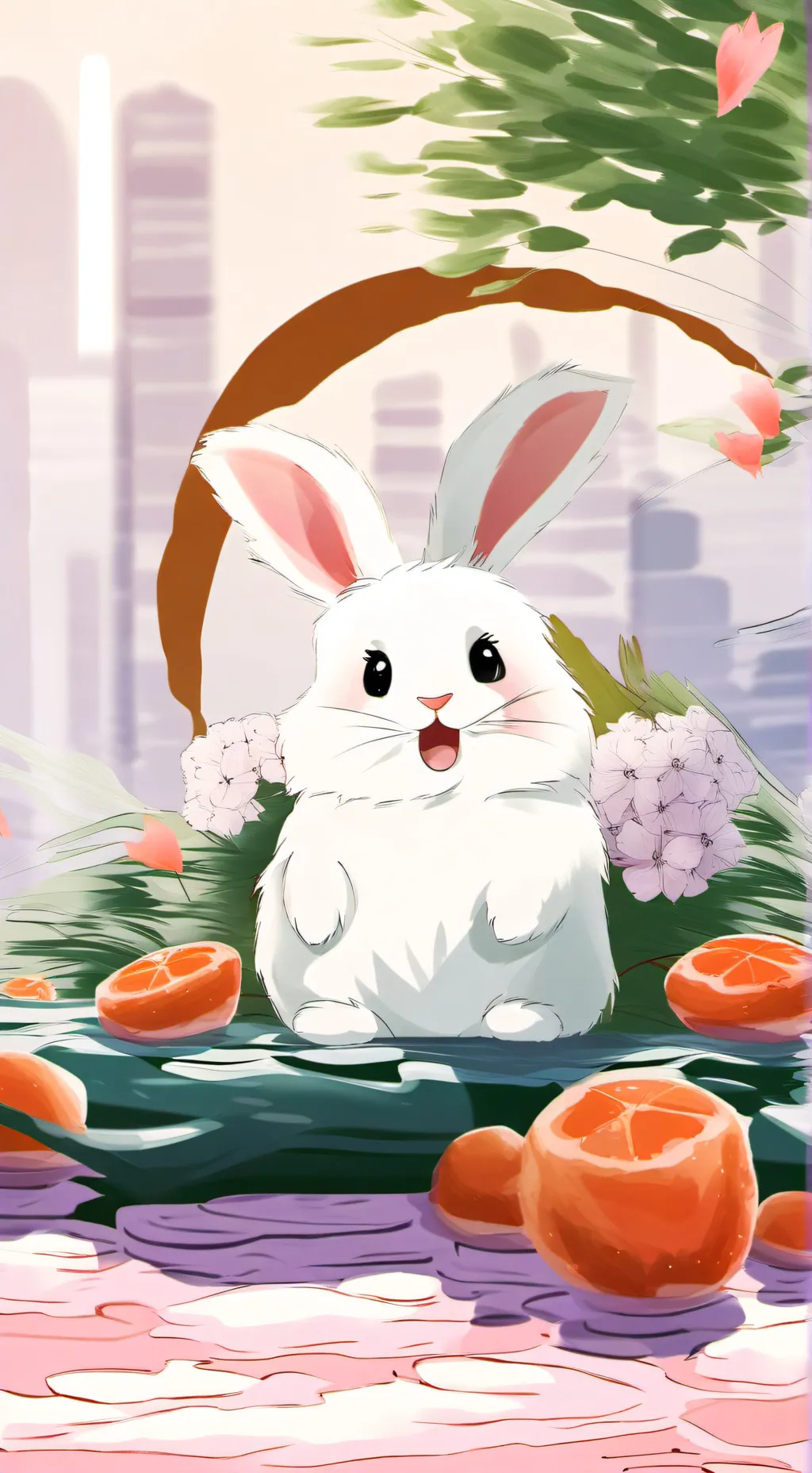 ai character: MY BUNNY but- background