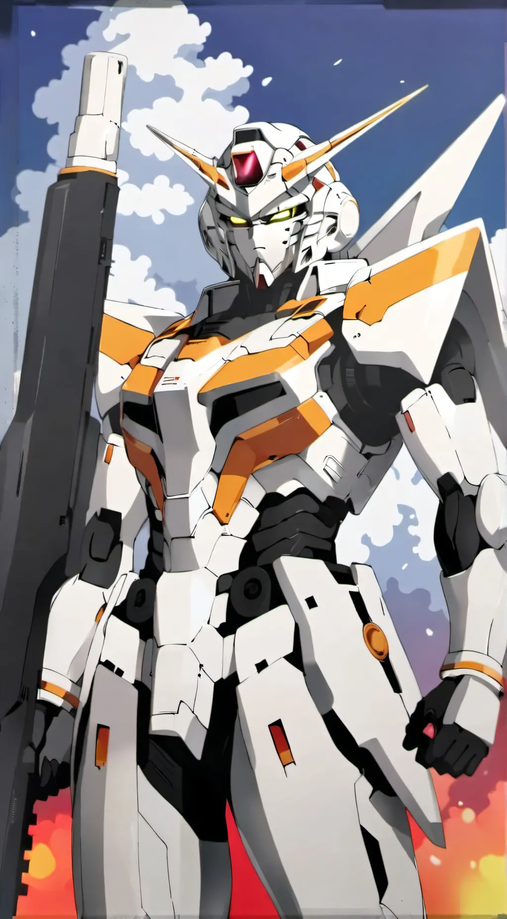 ai character: gundam background