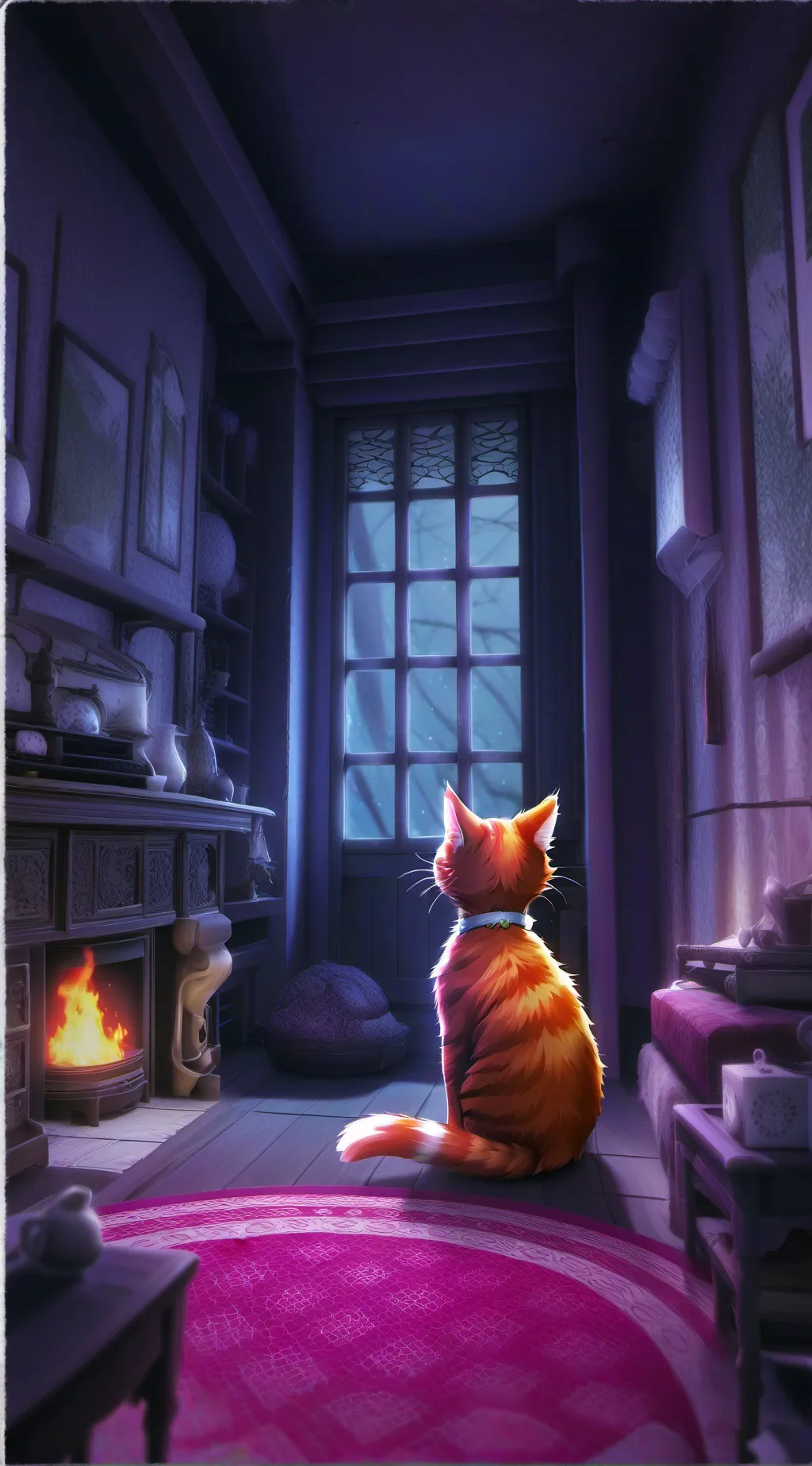 ai character: белочка background