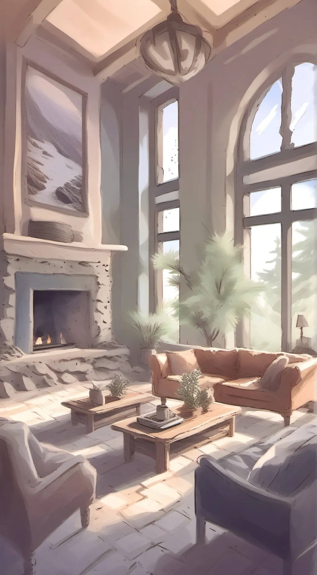 ai character: Forsaken sleepover background