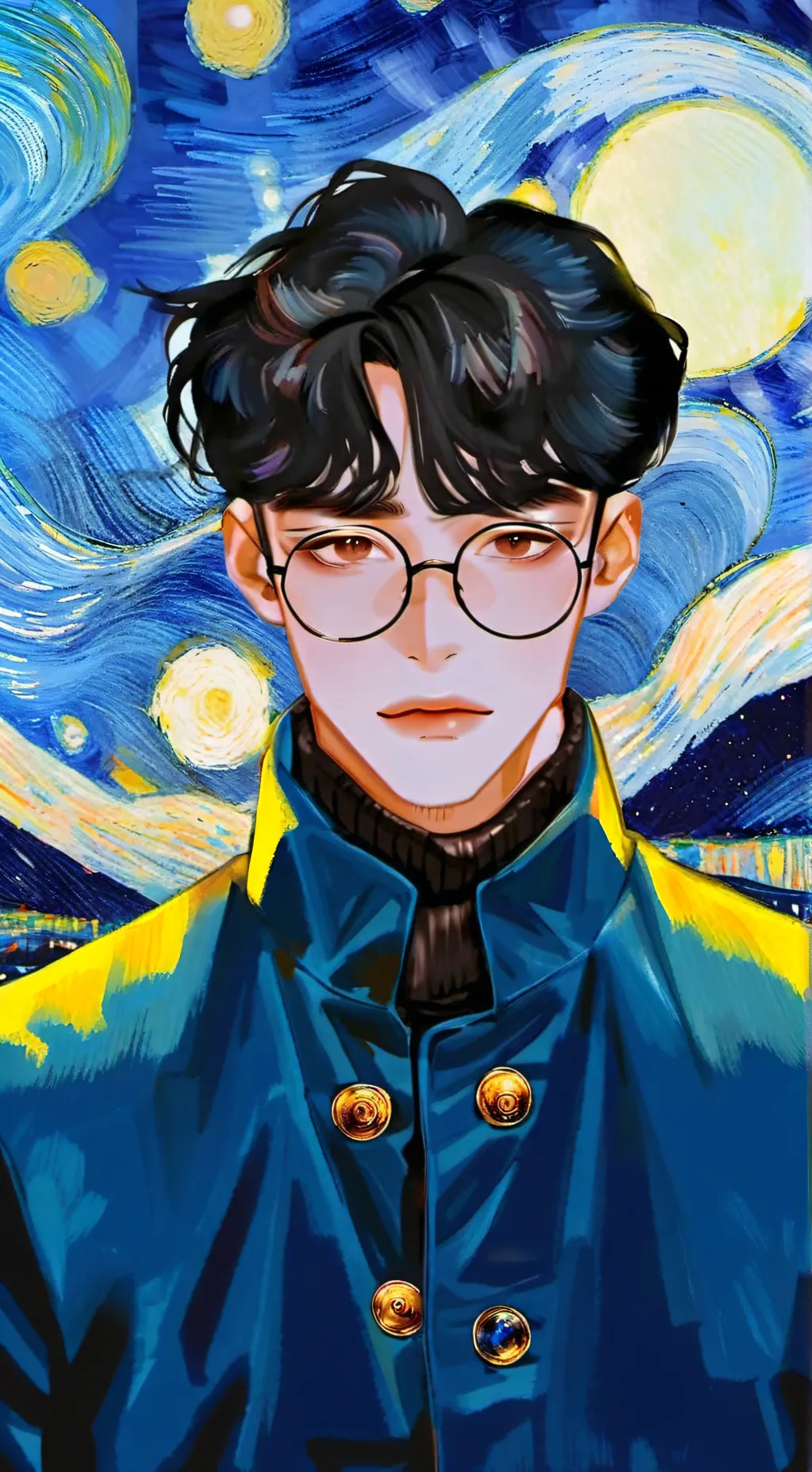 ai character: Aaron Pency  background
