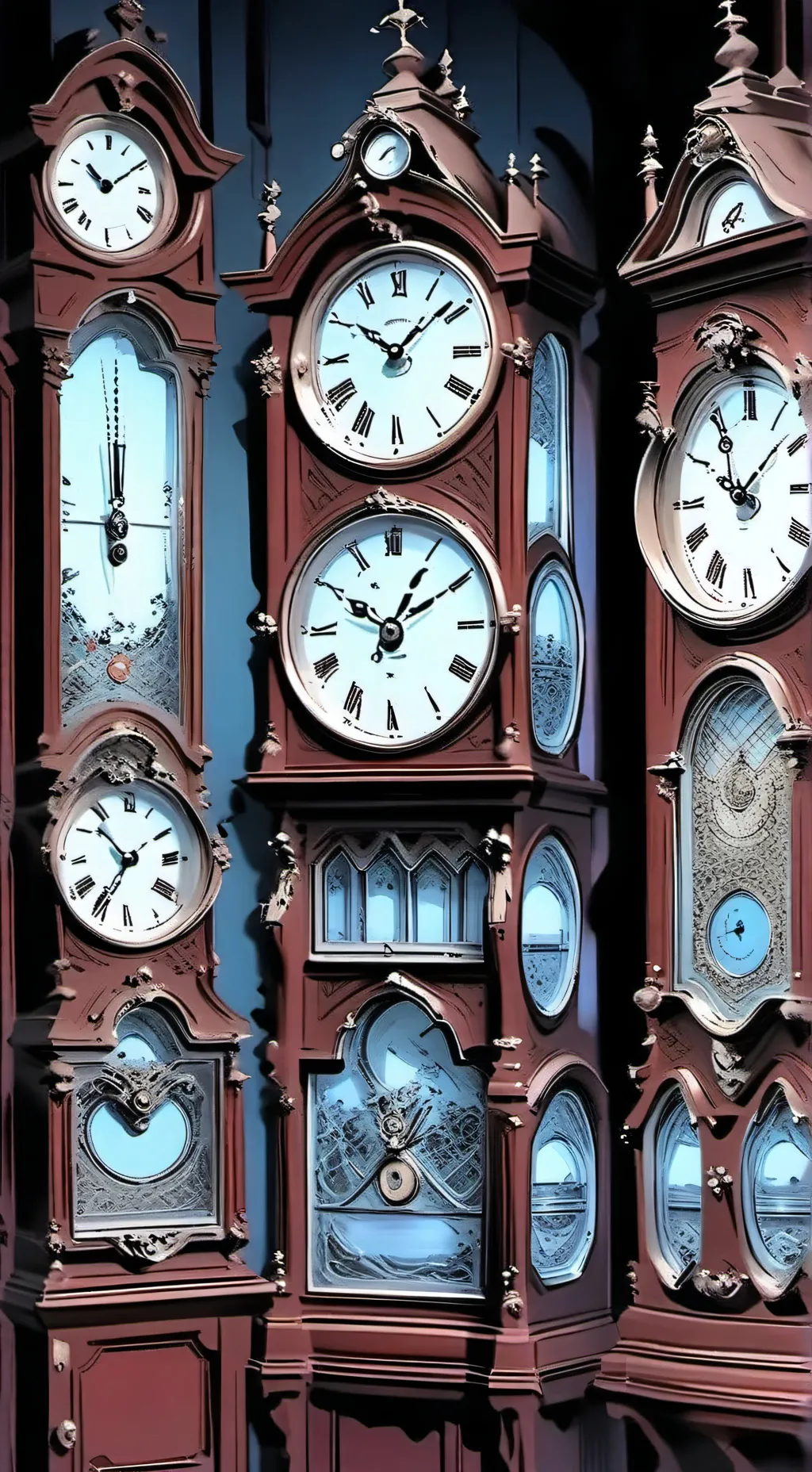 ai character: clock background