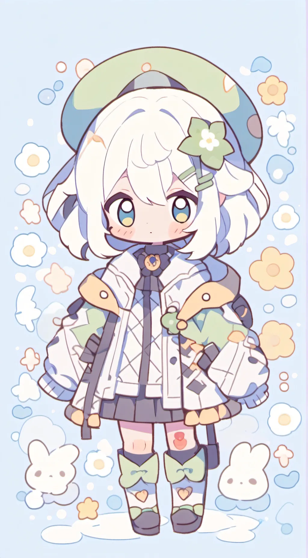 ai character: puddle background