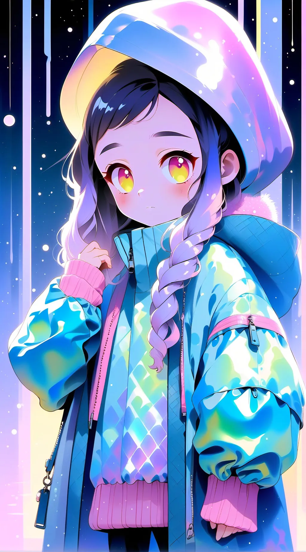 ai character: Nezuko y zenitsu😱 background