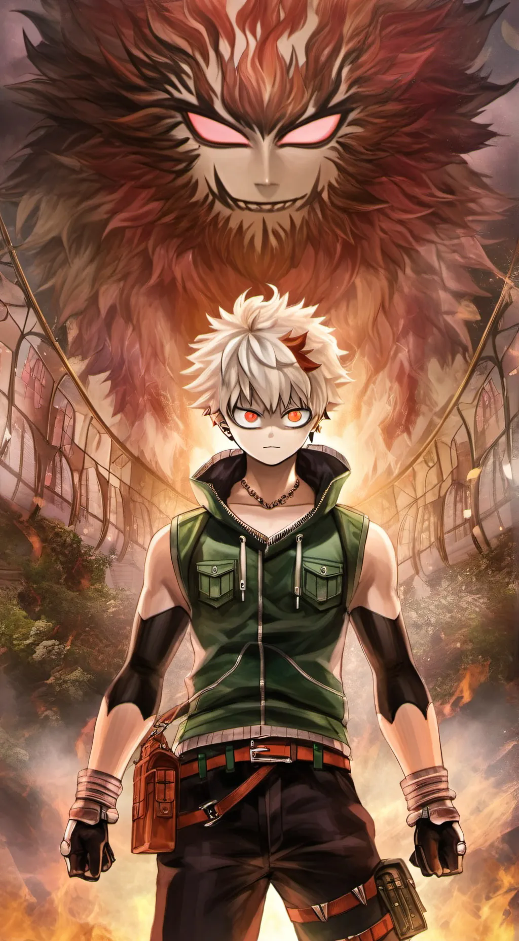 ai character: Bakugo  background