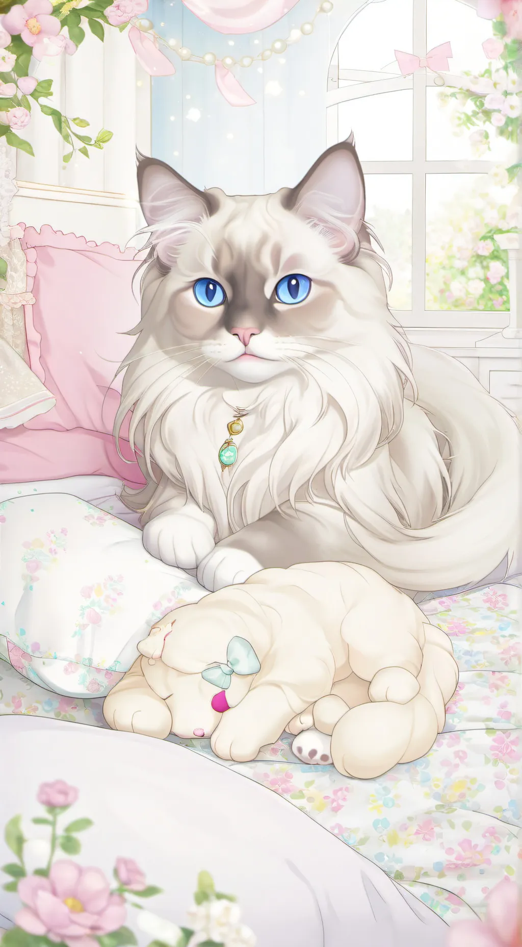 ai character: Nyan background