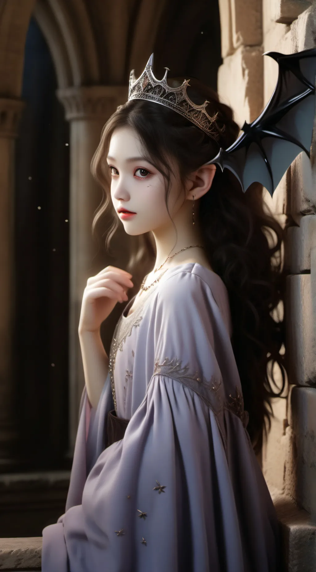 ai character: vampire lady background