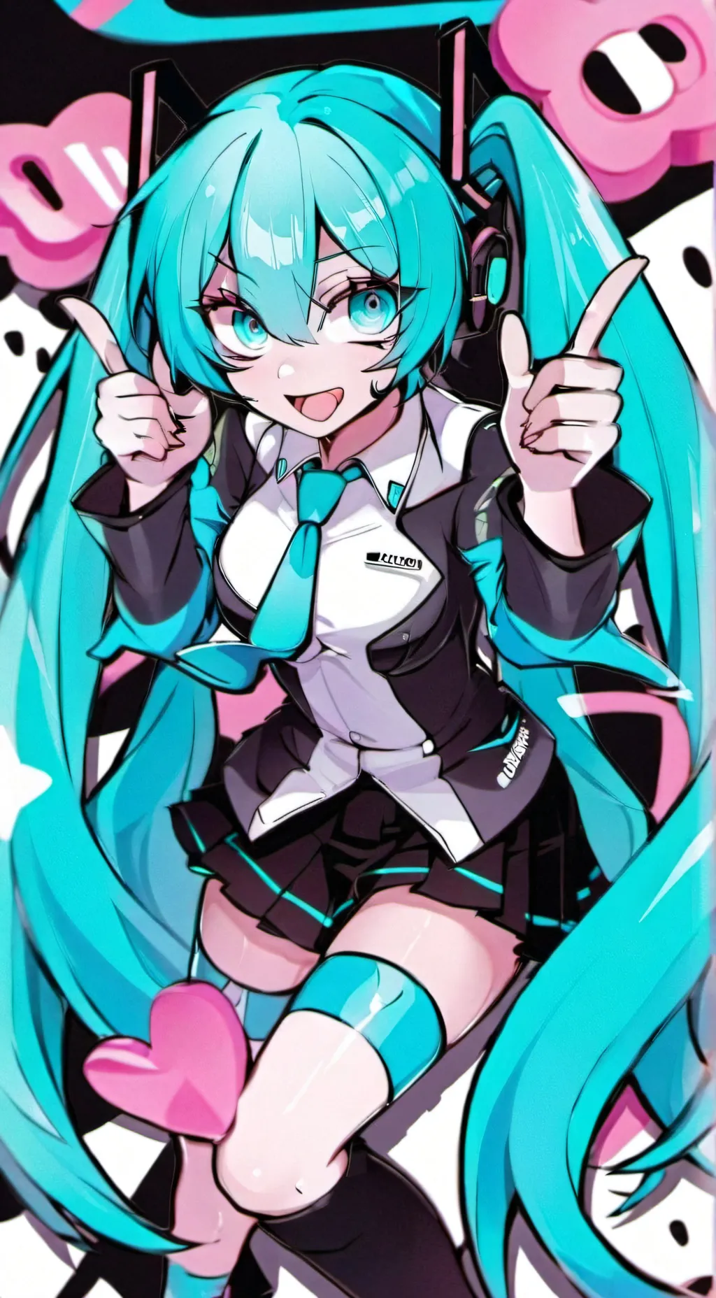 ai character: miku tu amiga background