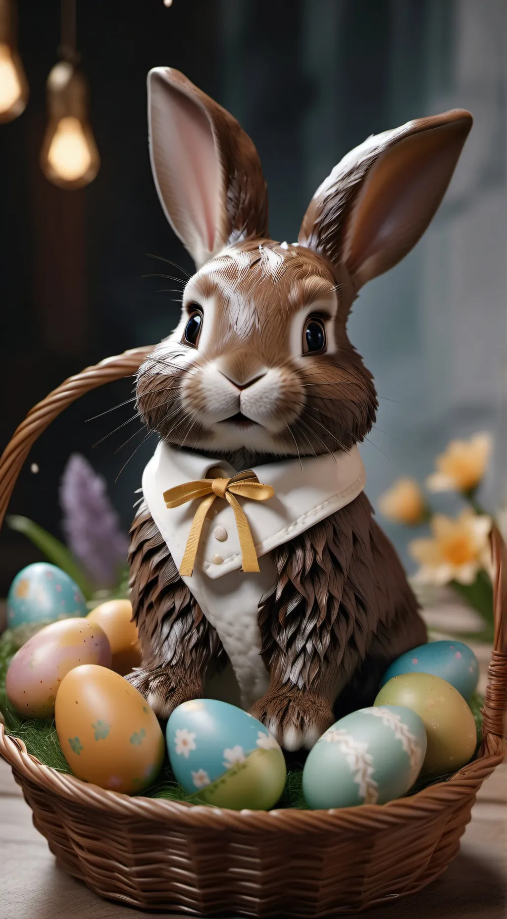 ai character: ChocolateBasket!  background