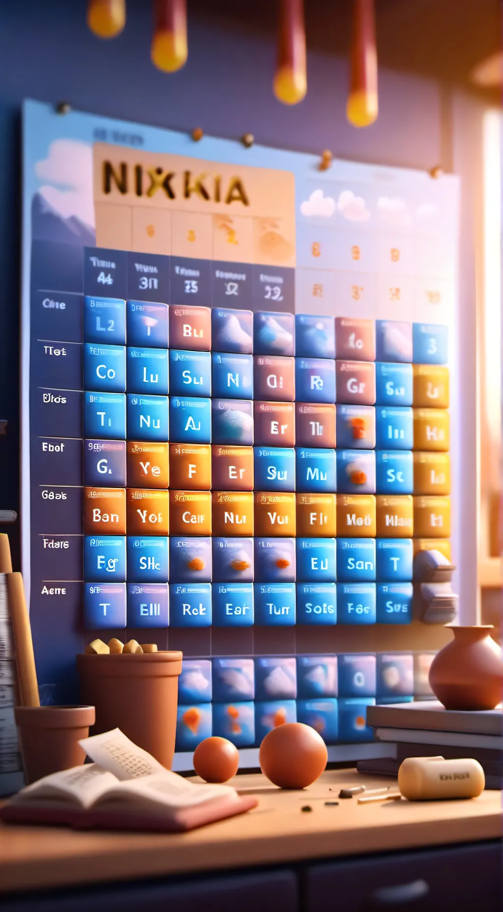 ai character: the 118 elements background