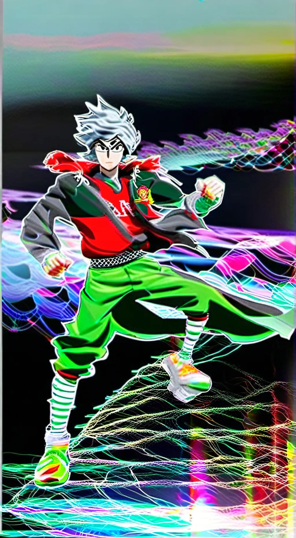 ai character: Beyblade turbo background