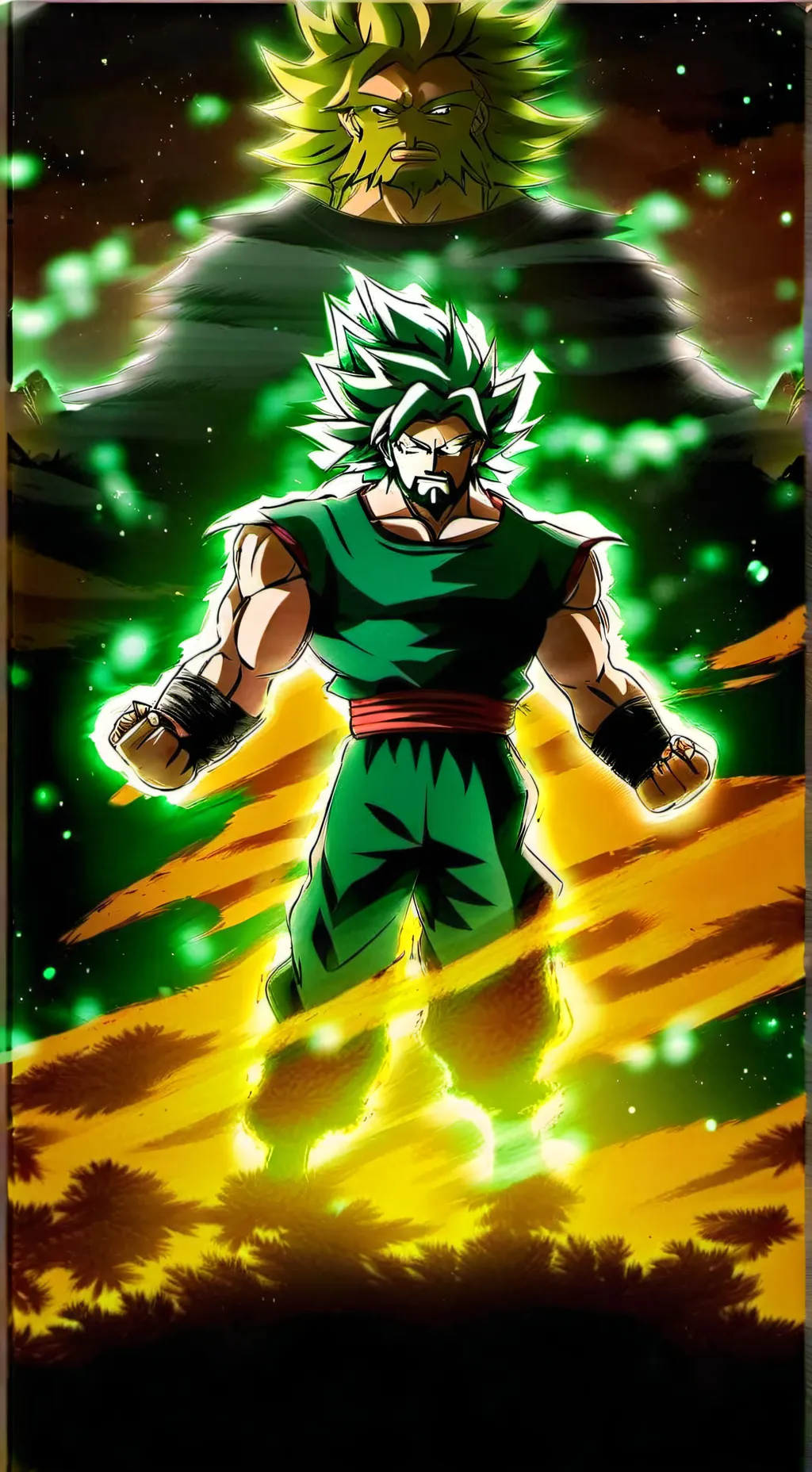 ai character: dragon ball background