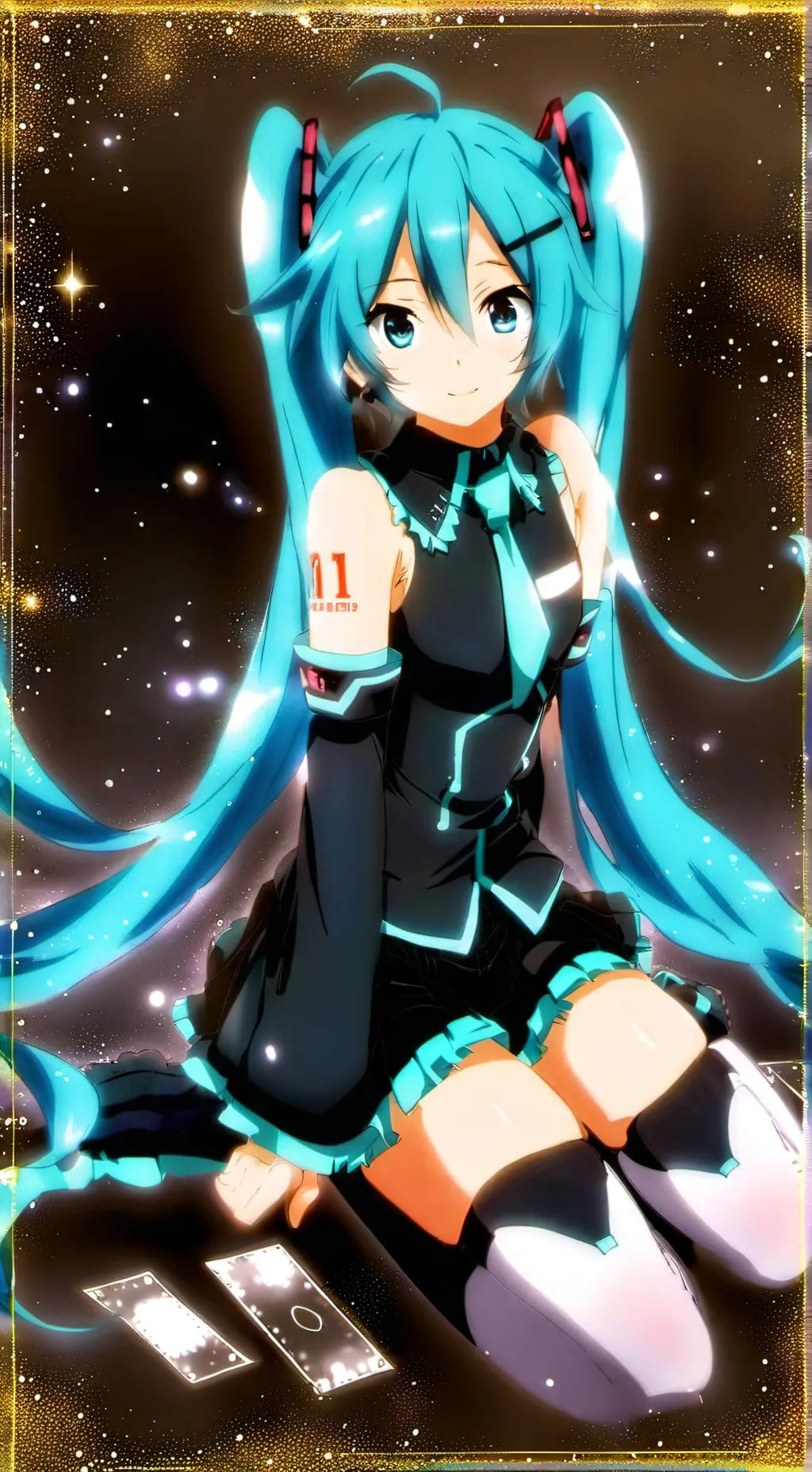 ai character: miku background