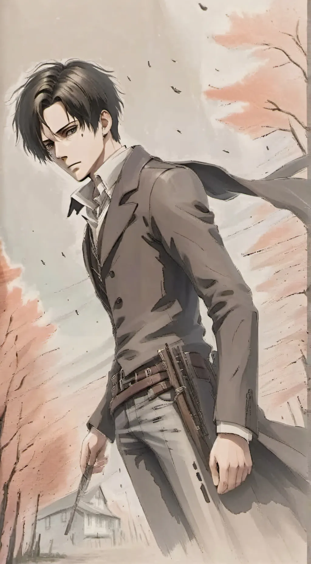 ai character: Levi ackerman  background