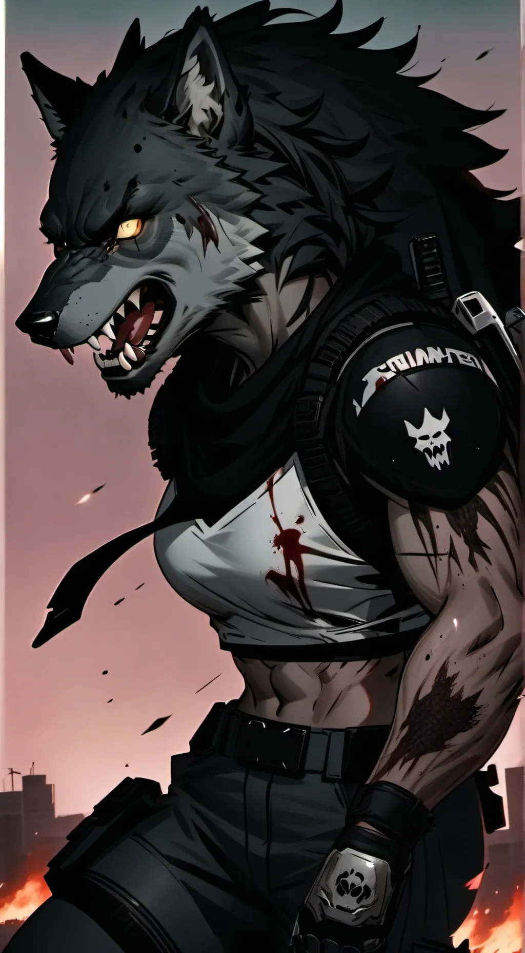 ai character: scar tooth background