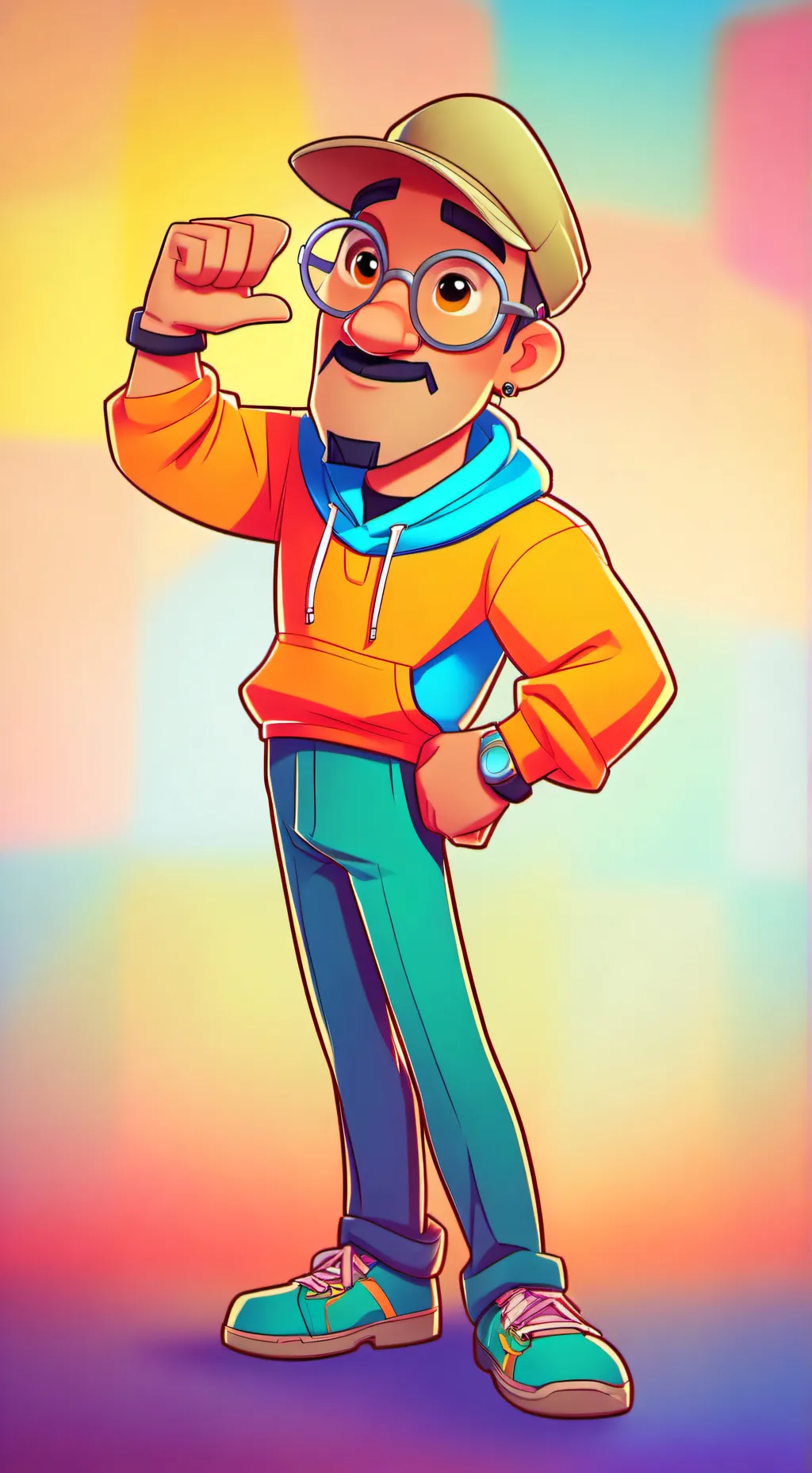 ai character: guy background