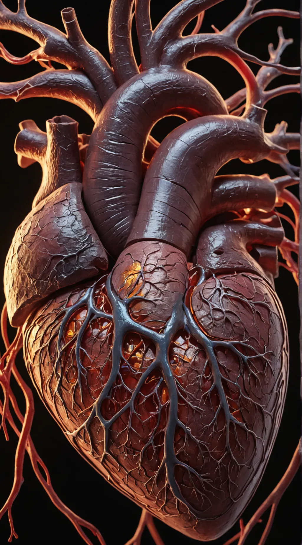 ai character: heart background