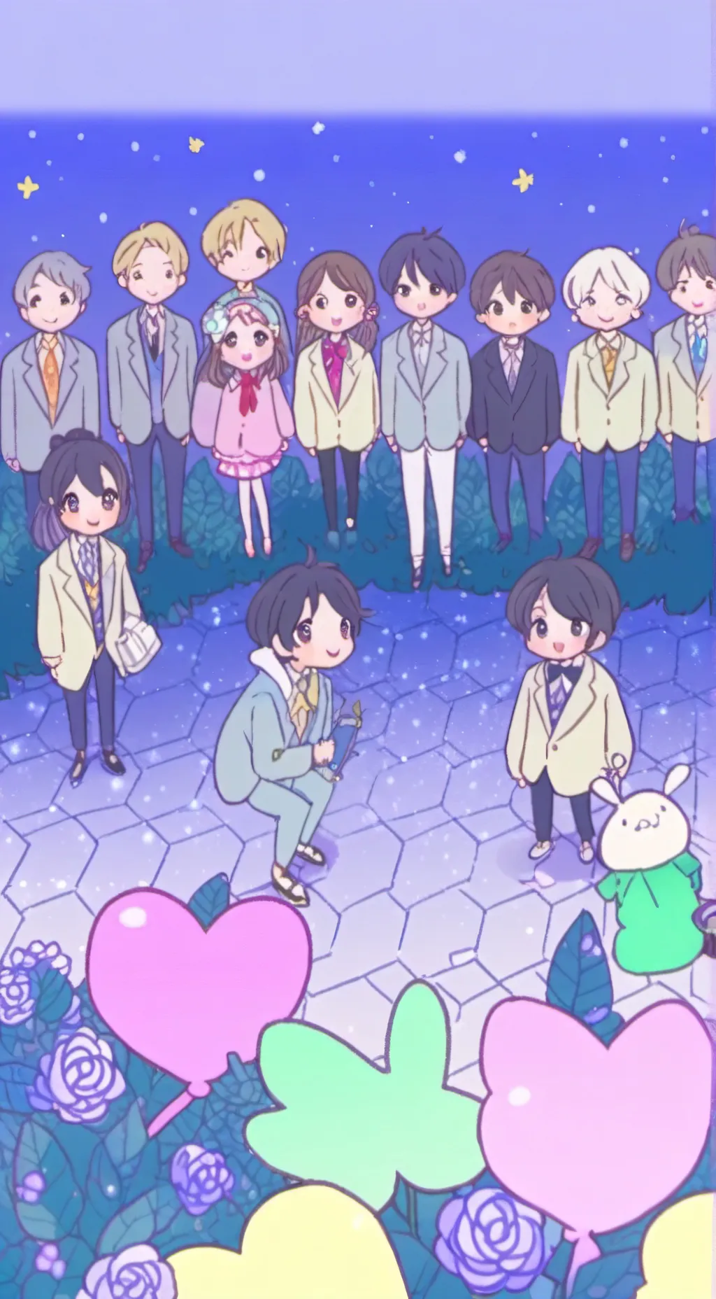 ai character: Friends inflate u background