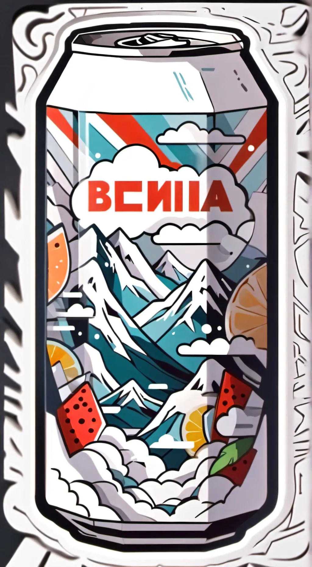 ai character: vending machine background