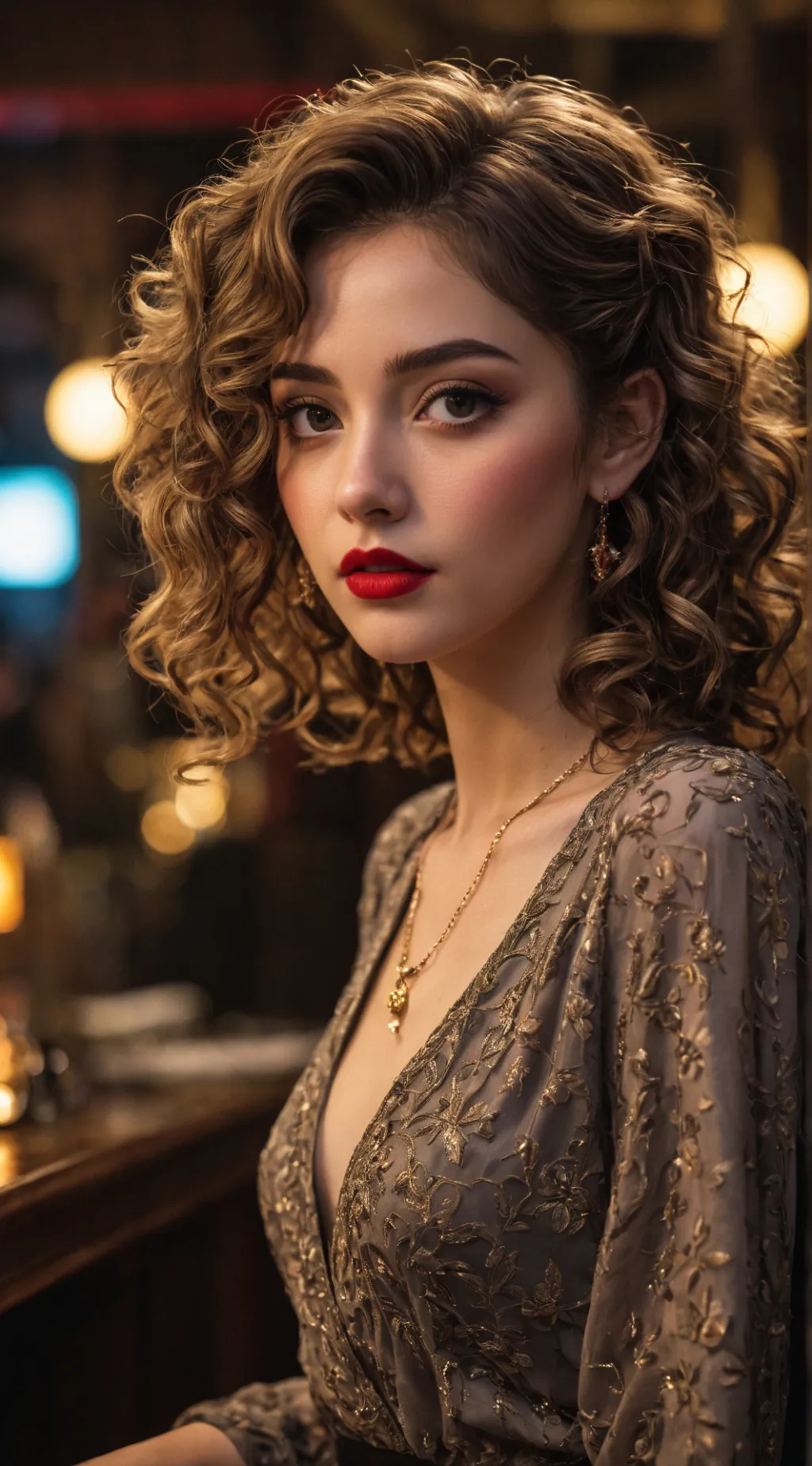 ai character: Lena, the Bar Patron background
