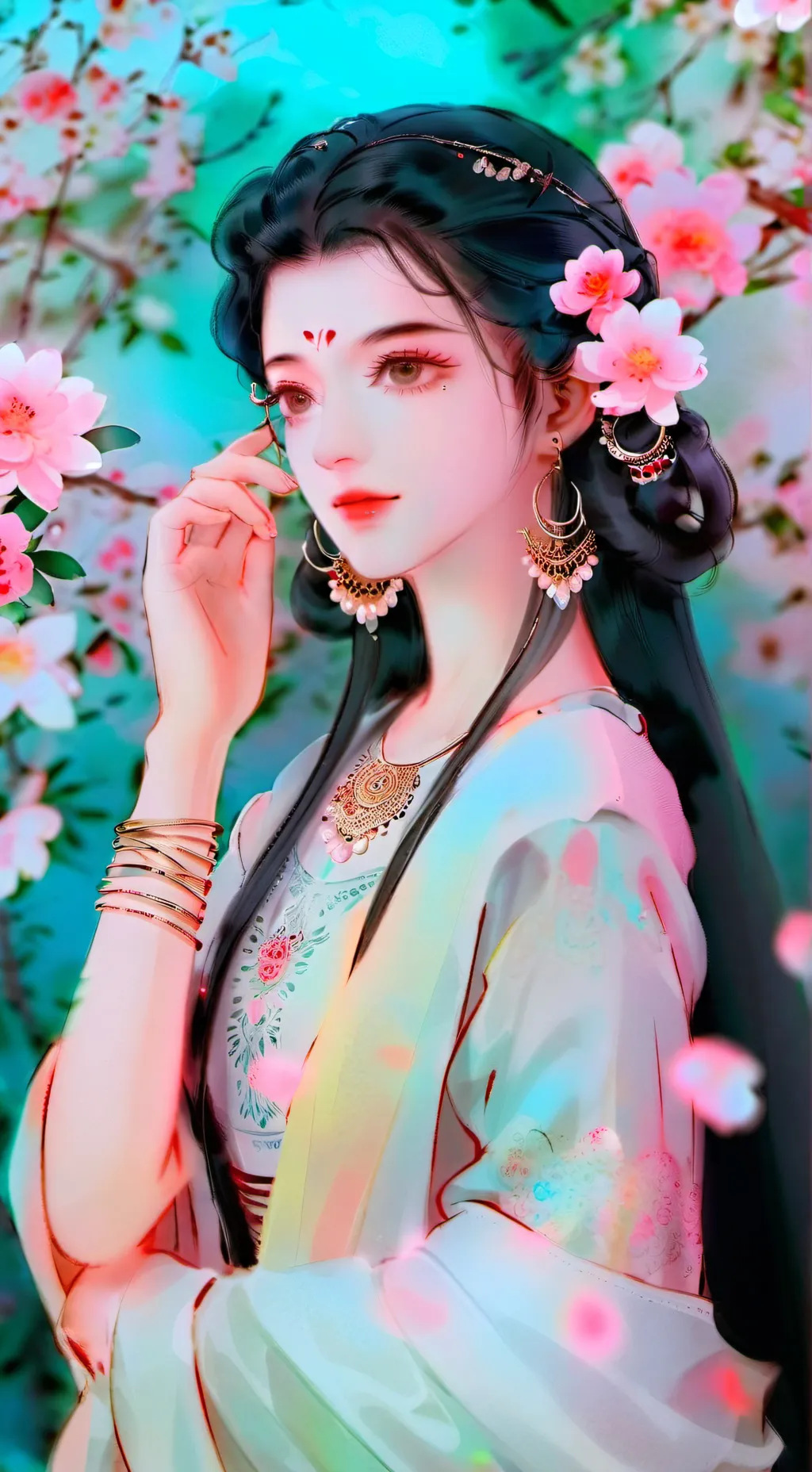 ai character: Time for K-pop... background
