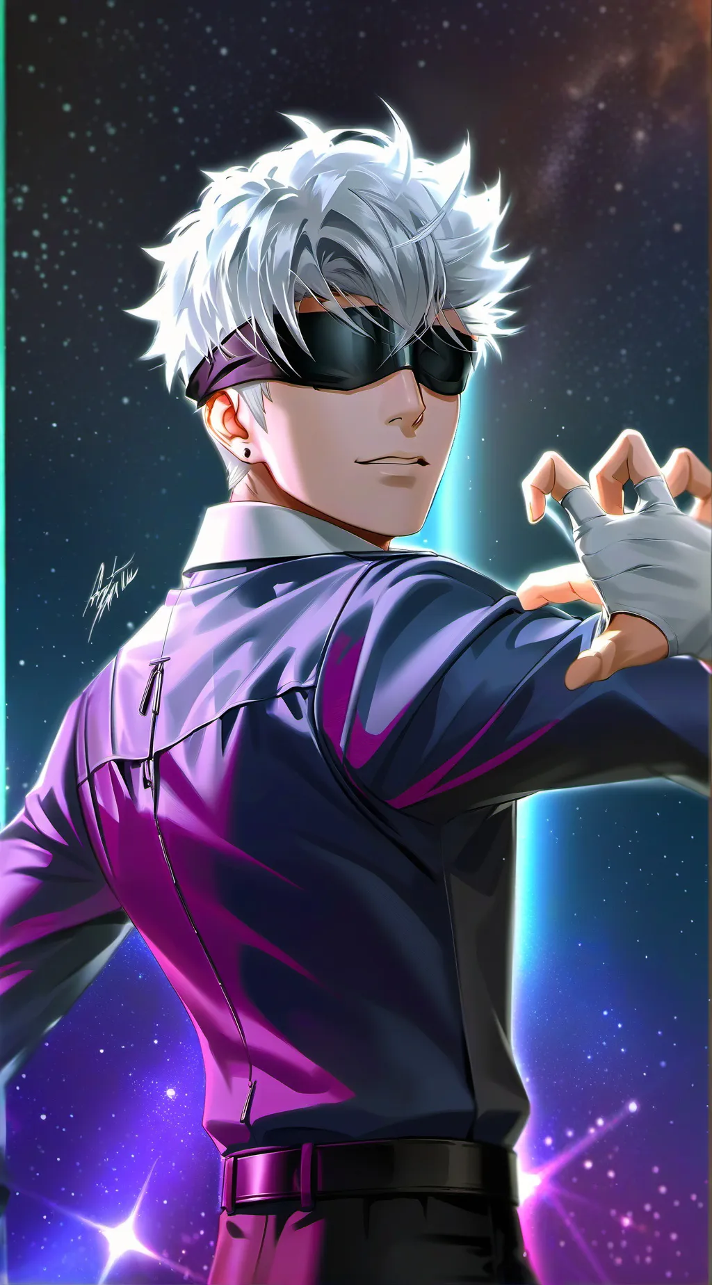 ai character: Gojo Satoru background