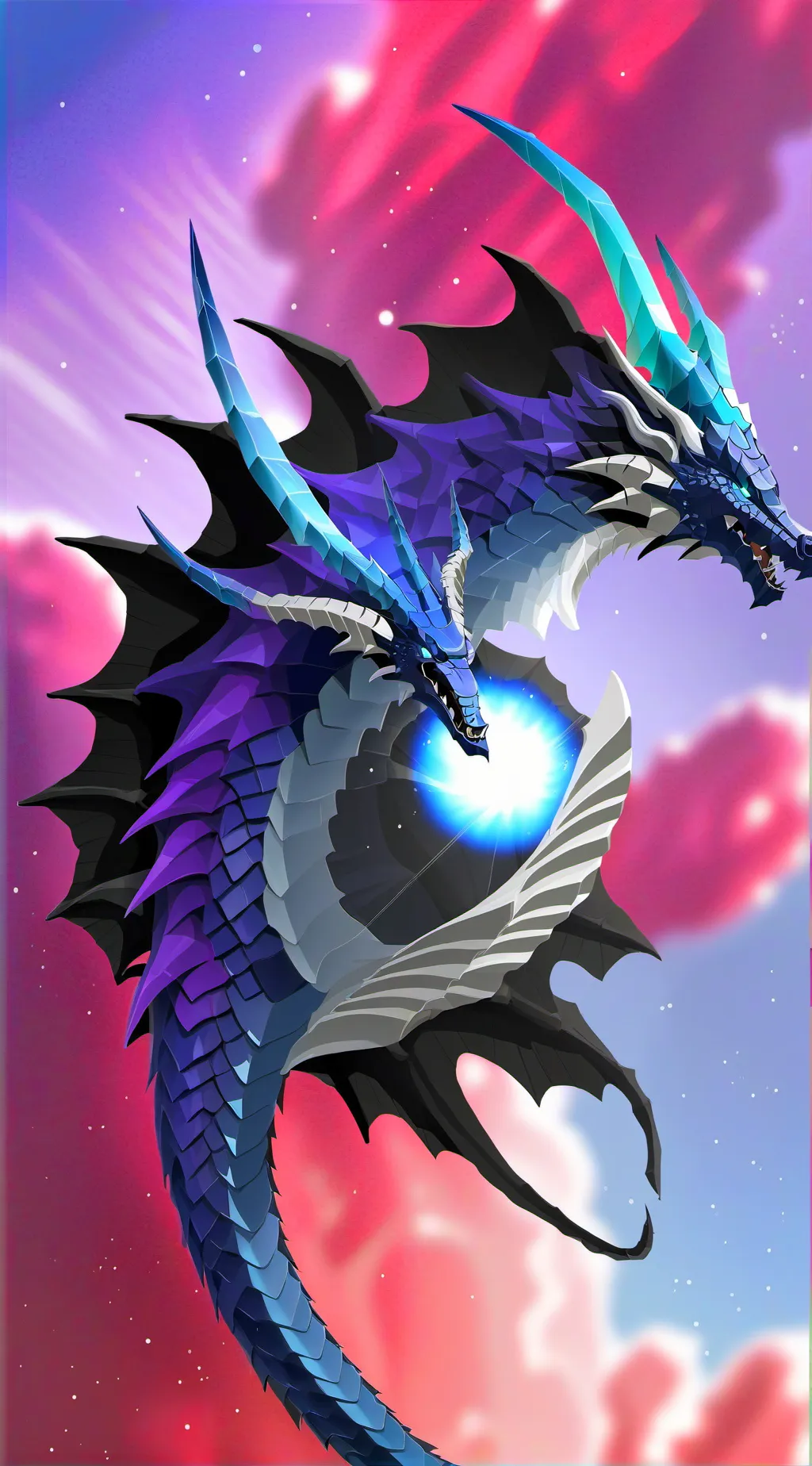 ai character: Kny dragon background