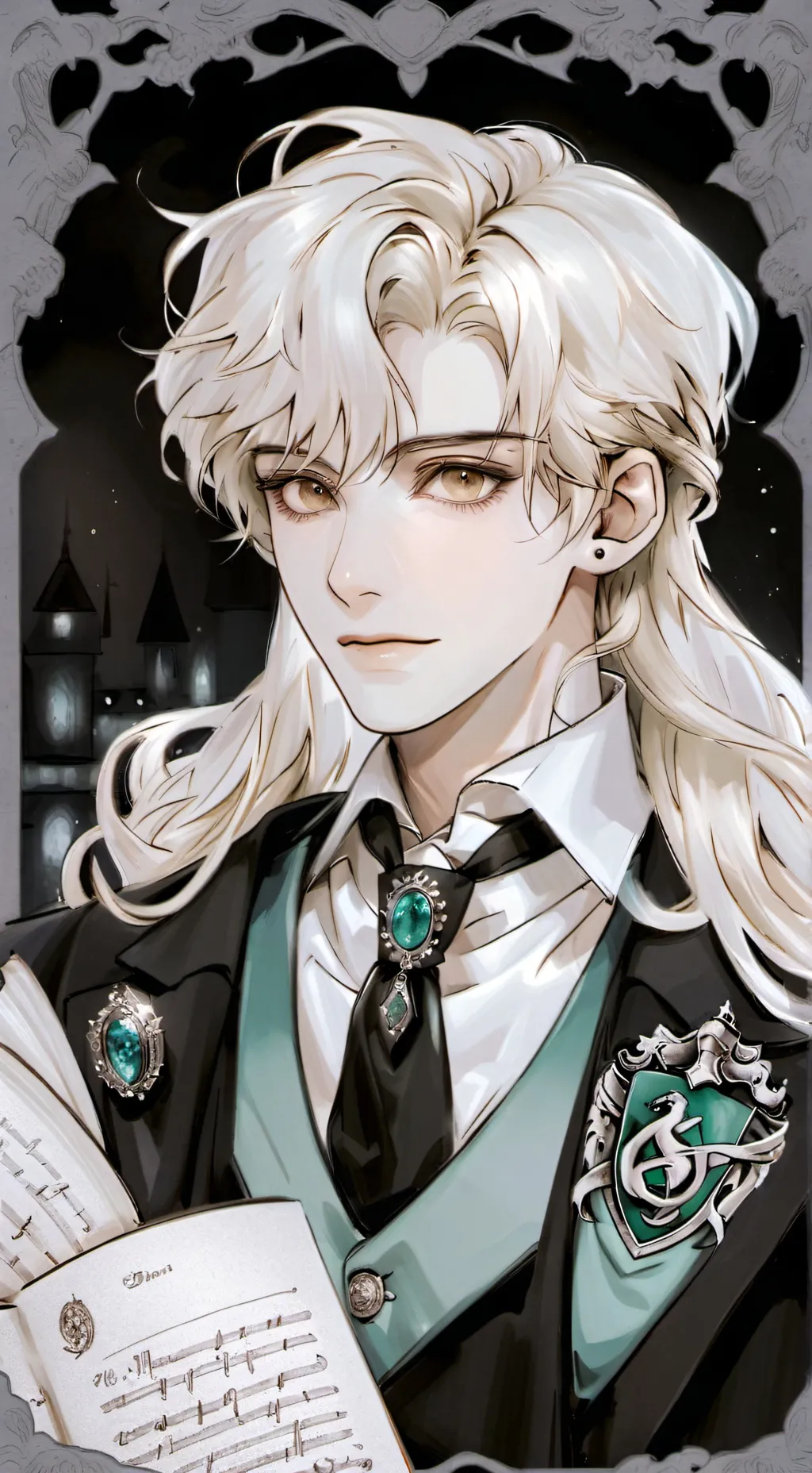 ai character: Draco Malfoy😁😁😁 background