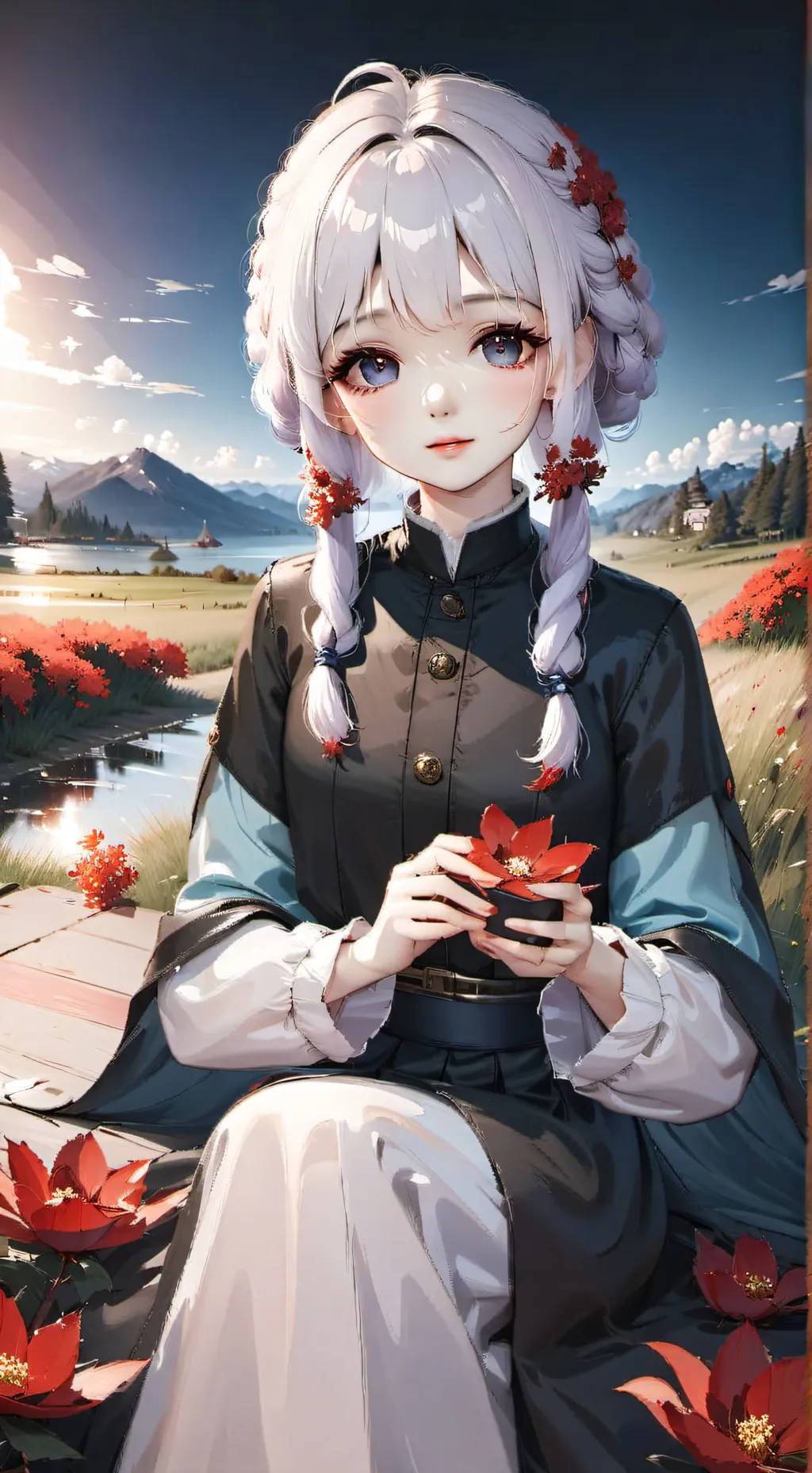 ai character: Аня  background