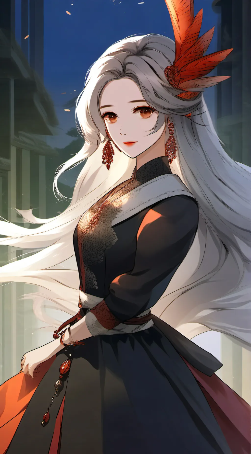 ai character: Lunar  background