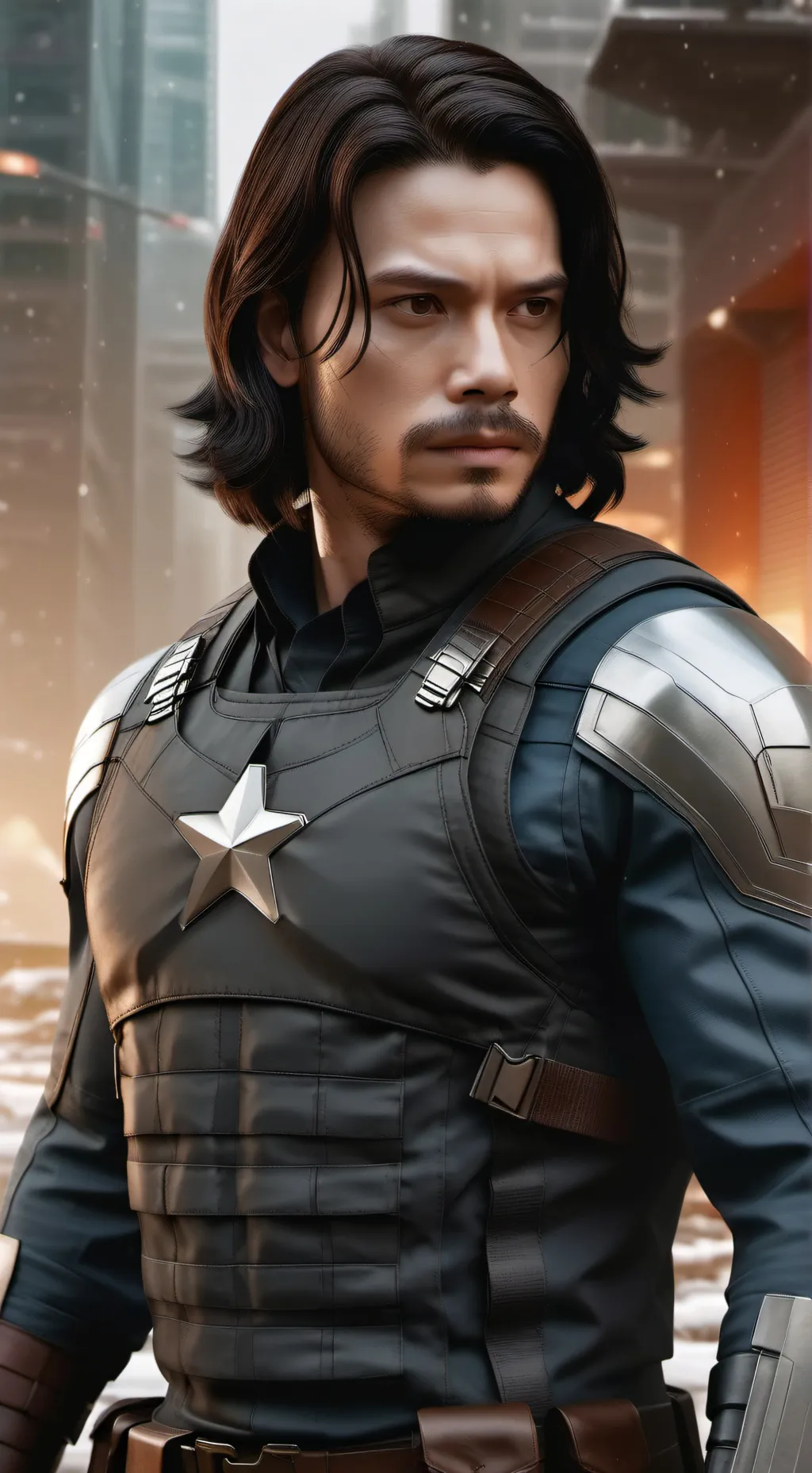 ai character: y/n x bucky  background