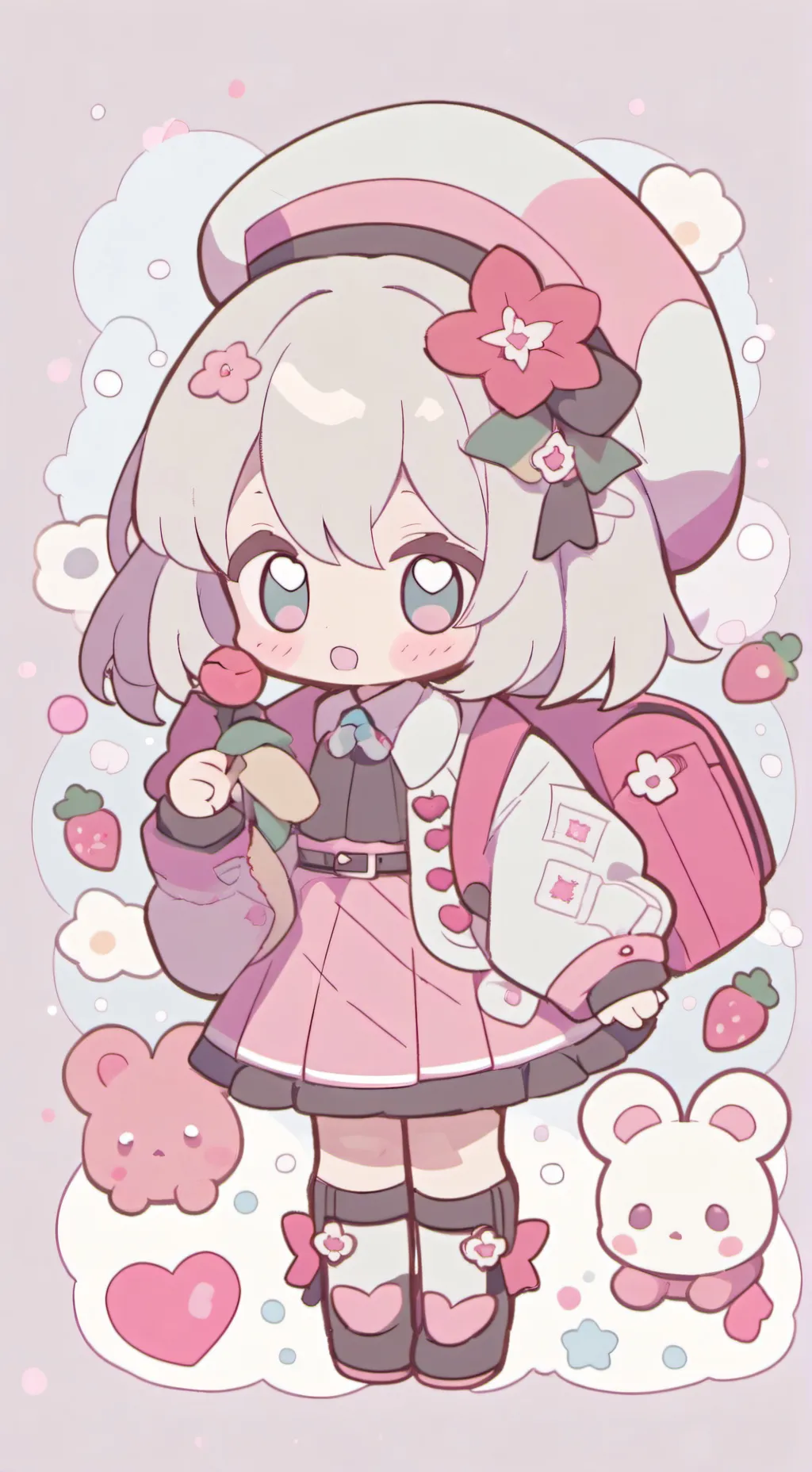 ai character: Lovely baby background