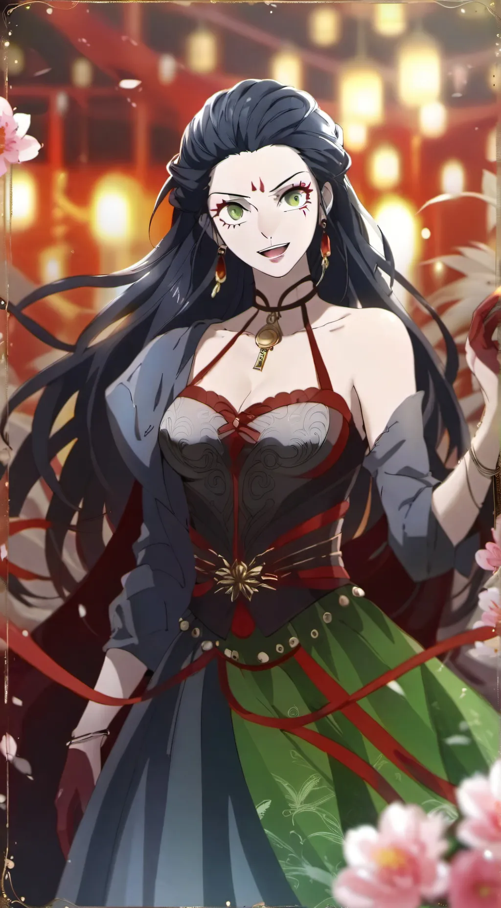 ai character: DAKI IS FREAKY NOW background