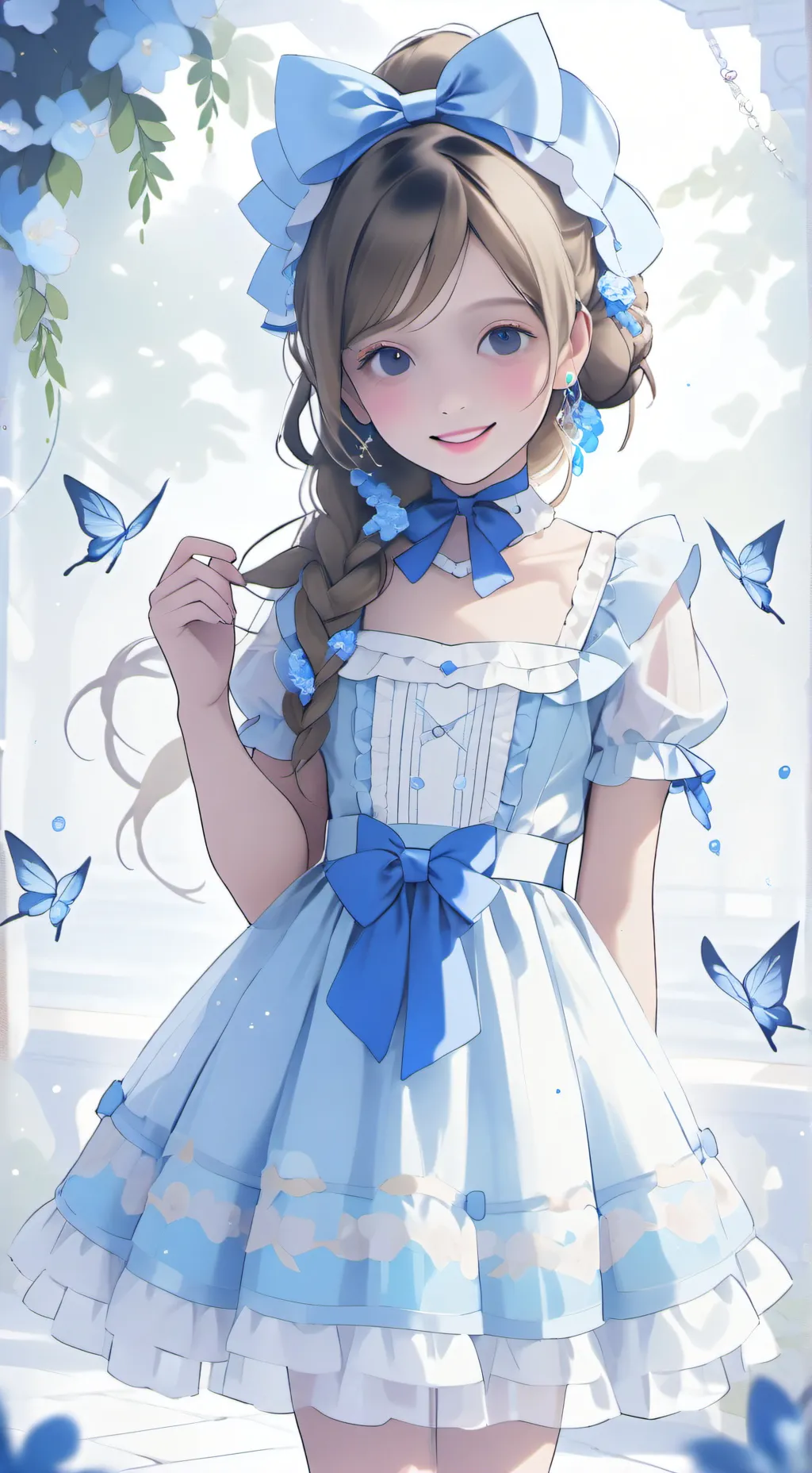ai character: Blueberries  🫐  background