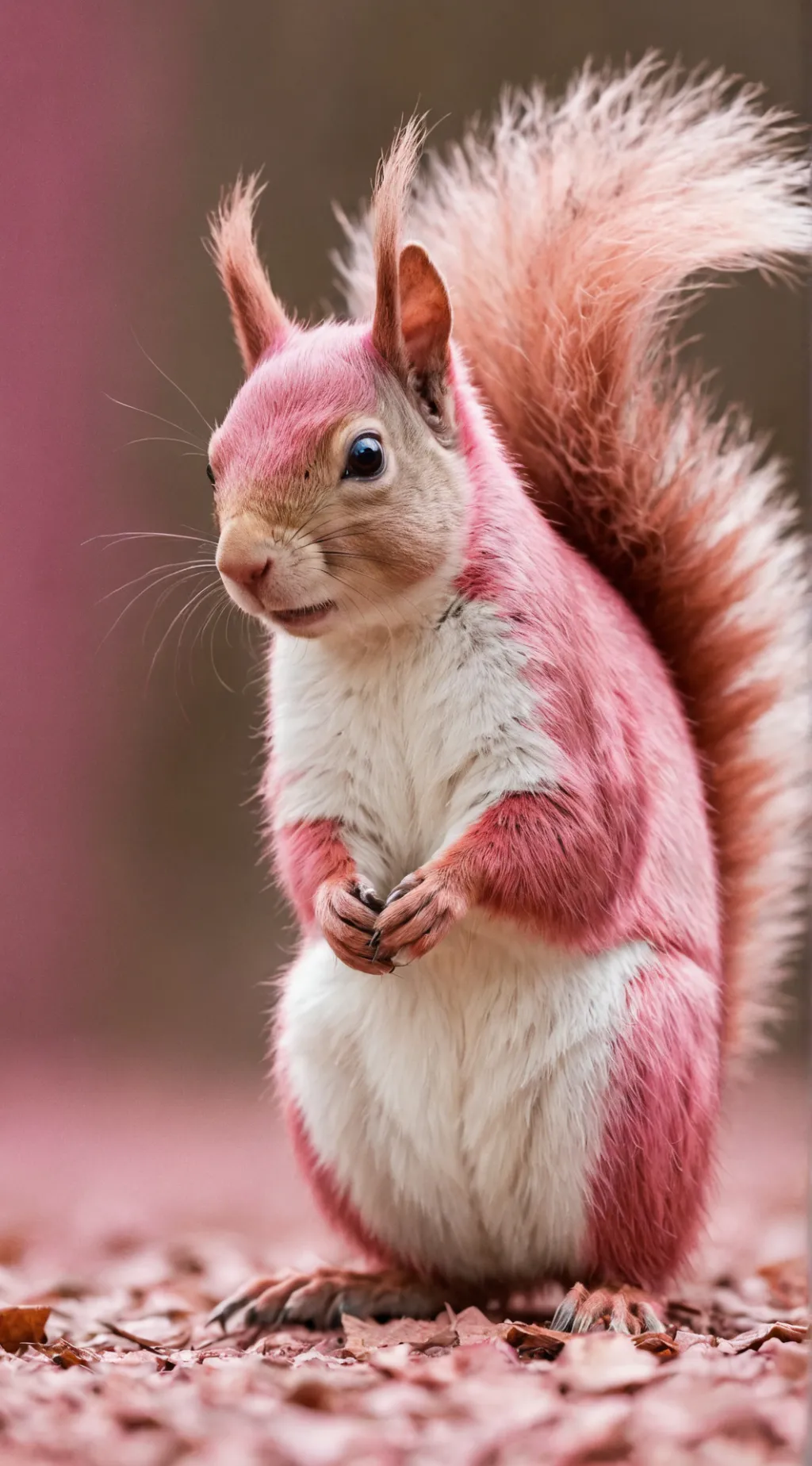 ai character: Pretty squirrel  background