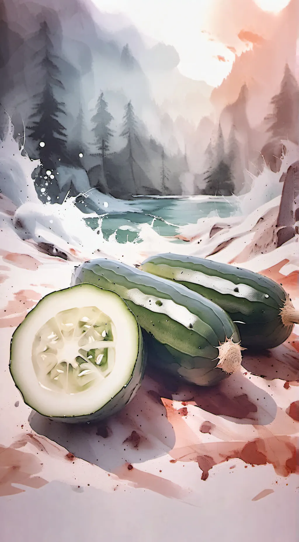 ai character: Bob the cucumber   background