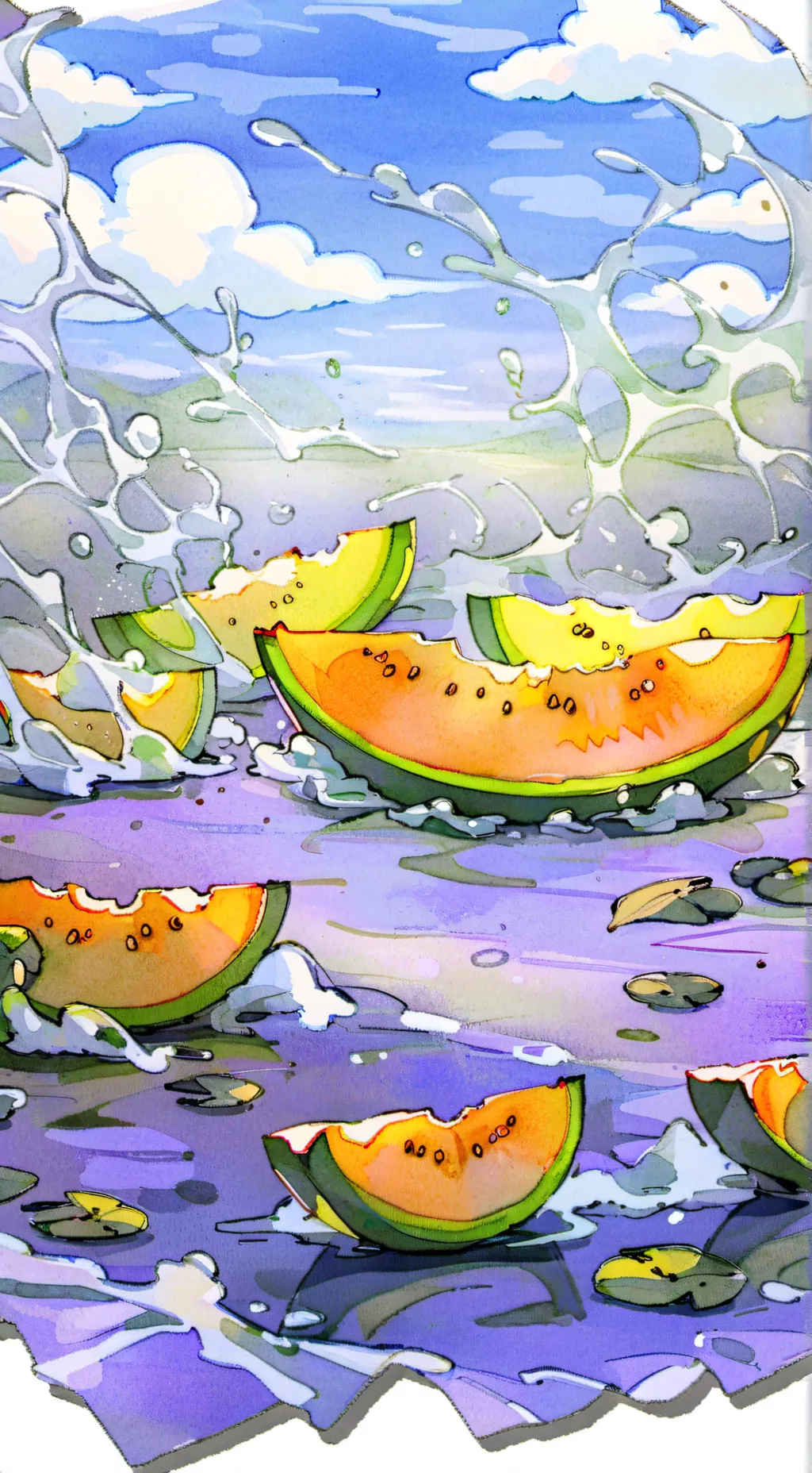 ai character: Melon playground background