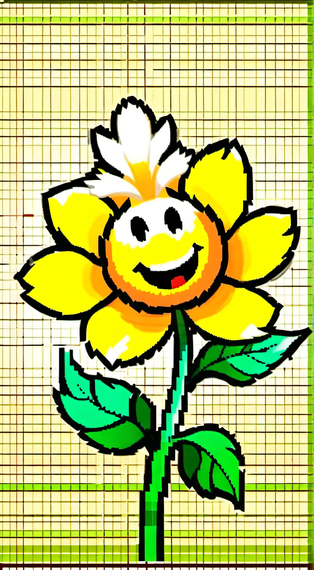 ai character: Flowey background