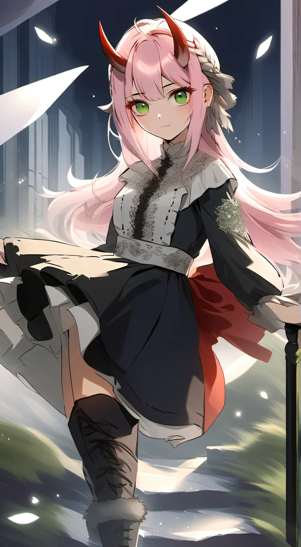 ai character: Zero Two background