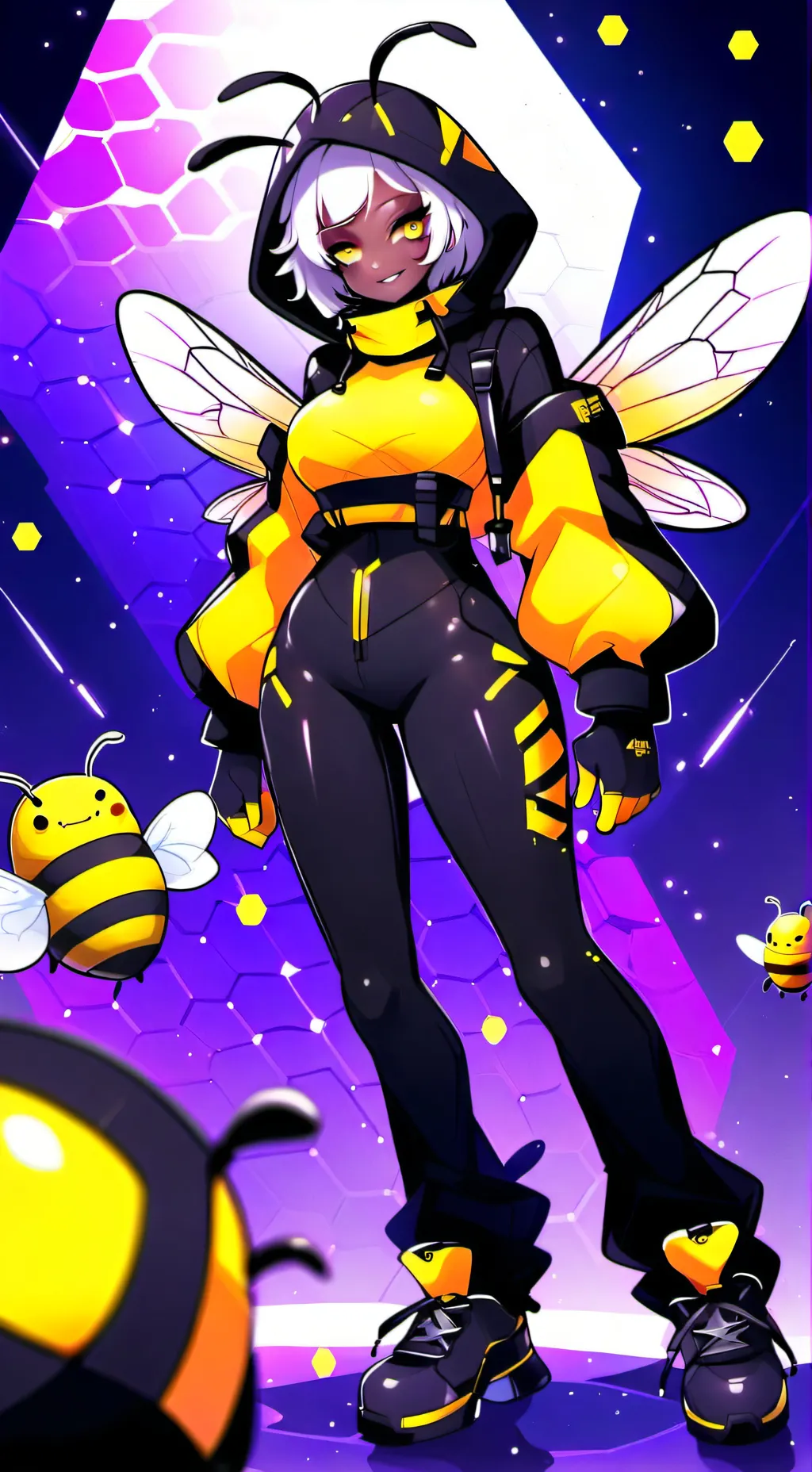 ai character: Queen Bumble  background