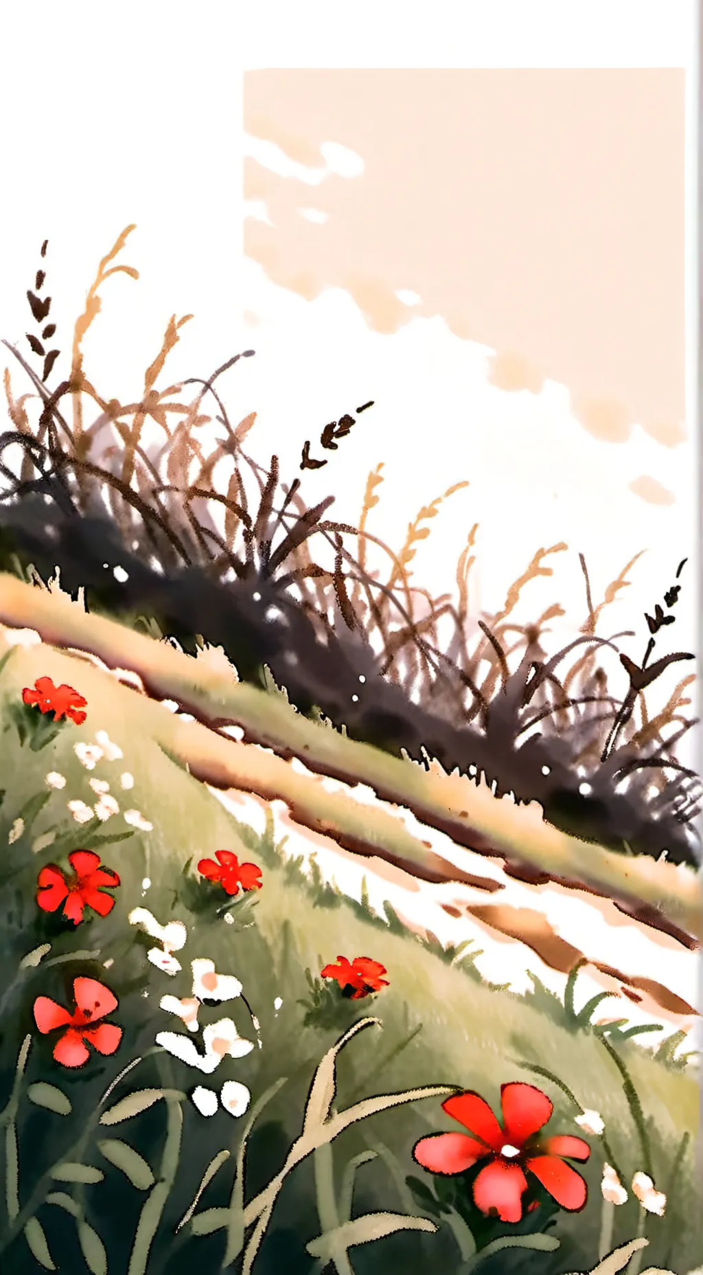ai character: Touch grass background