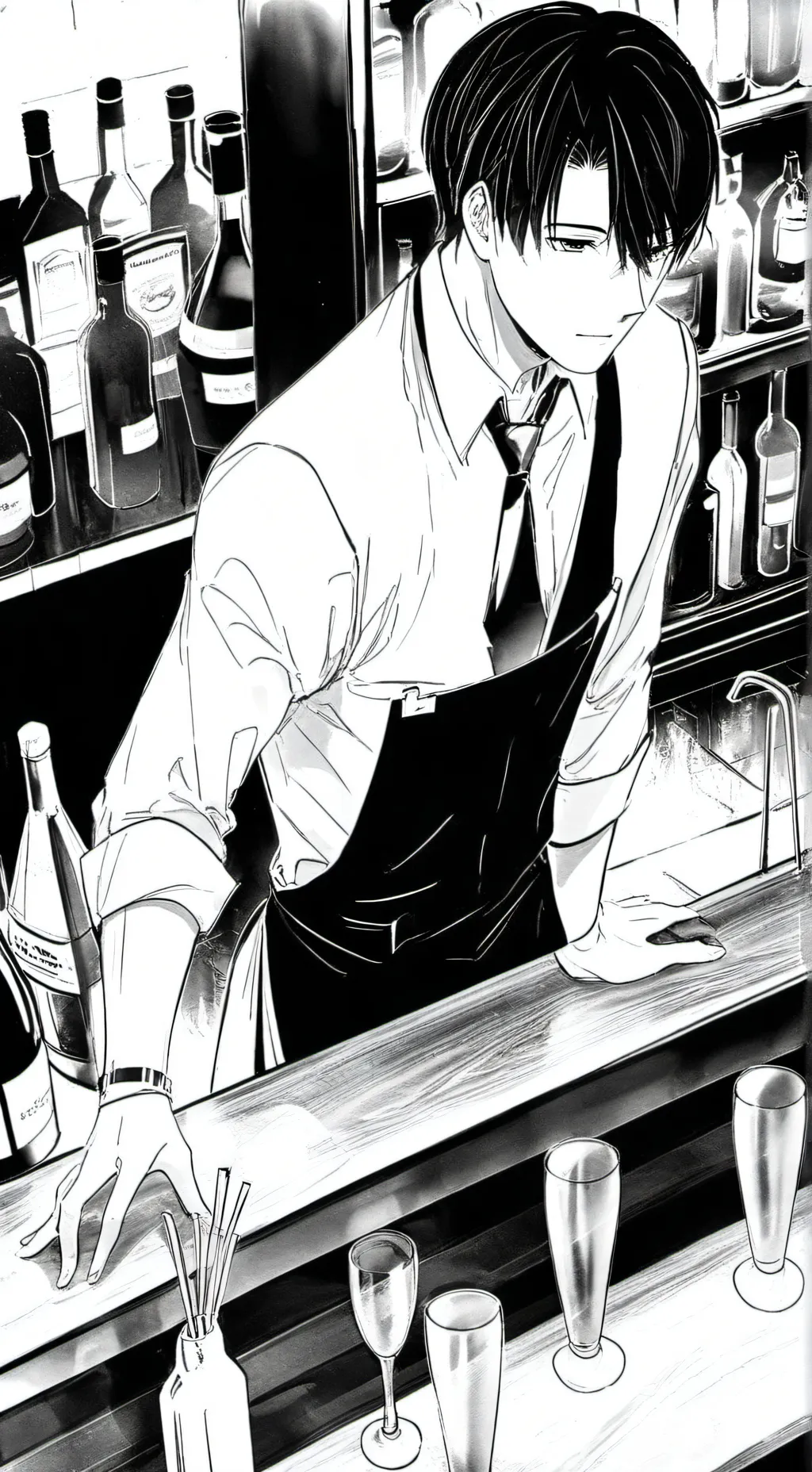 ai character: MHA Bar background