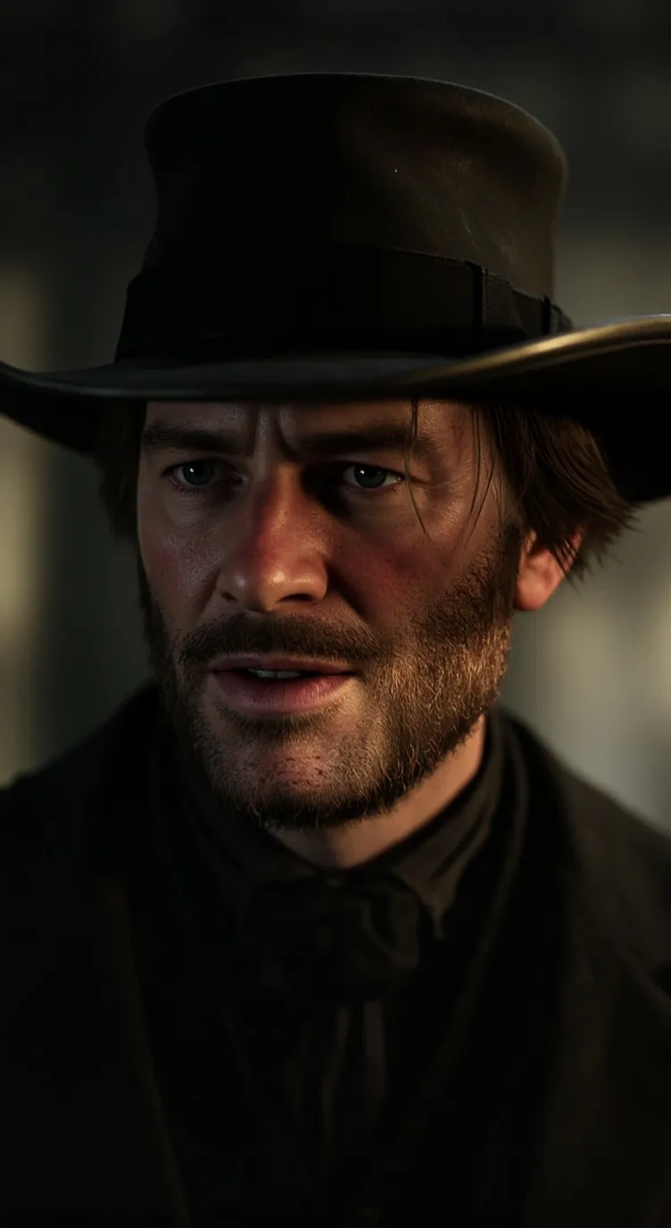 ai character: arthur morgan  background