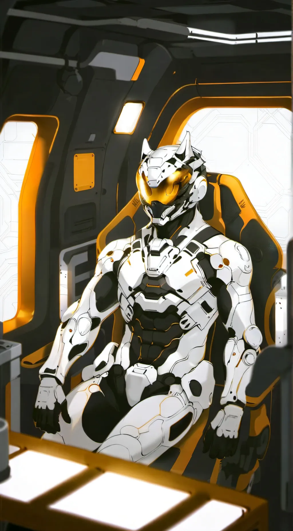 ai character: Sprunki Gray background